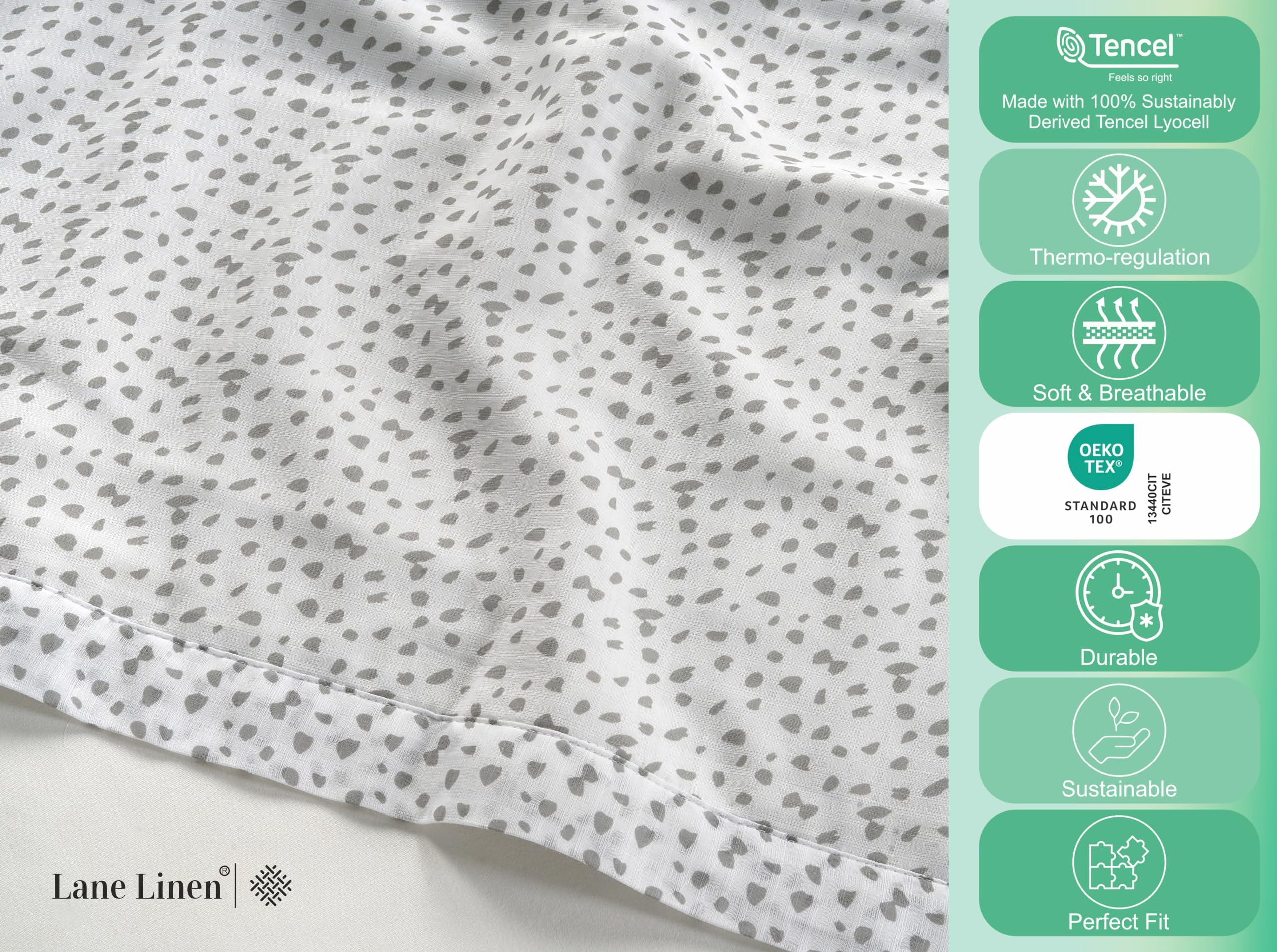 Foto 7 pulgar | Blanket Lane Linen Cooling, Tamaño Doble, Color Gris - Venta Internacional.