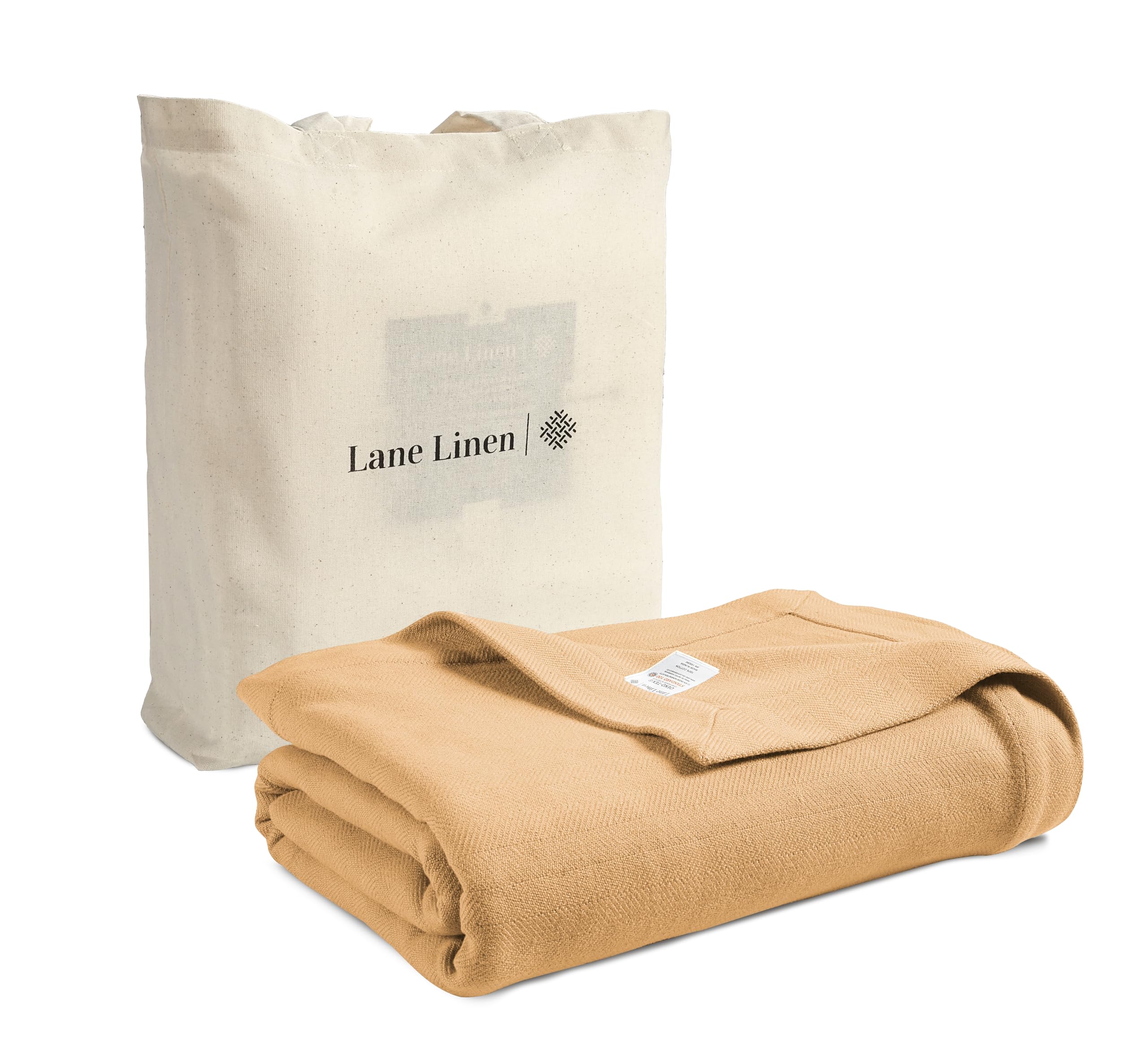 Manta Lane Linen Luxury, 100% Algodón, 440 G/m², Espiga - Venta Internacional.