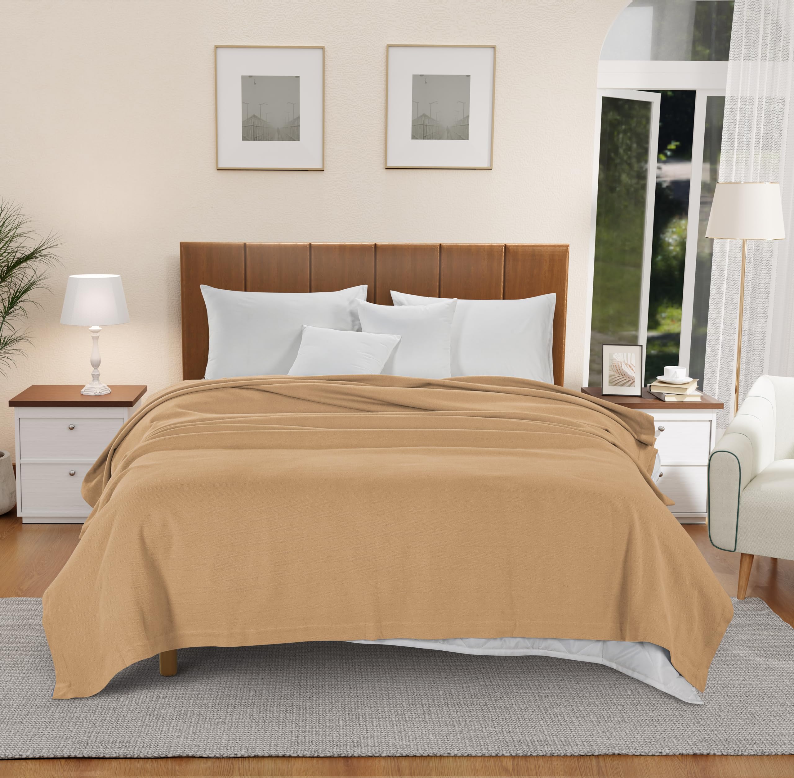 Foto 2 | Manta Lane Linen Luxury, 100% Algodón, 440 G/m², Espiga - Venta Internacional.