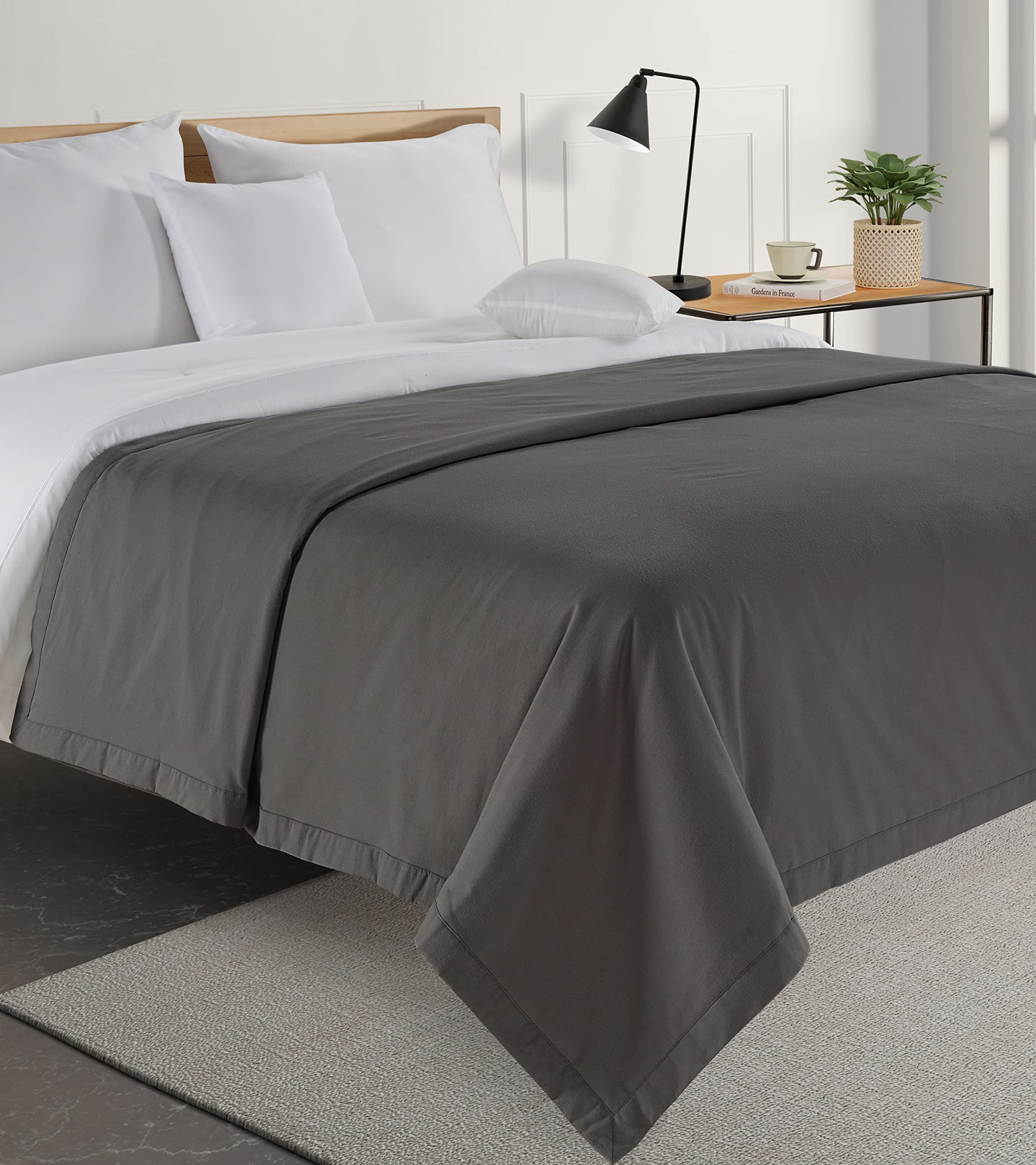 Foto 6 | Manta Lane Linen, 100% Algodón, Tamaño Queen, 320 G/m², Color Gris - Venta Internacional.