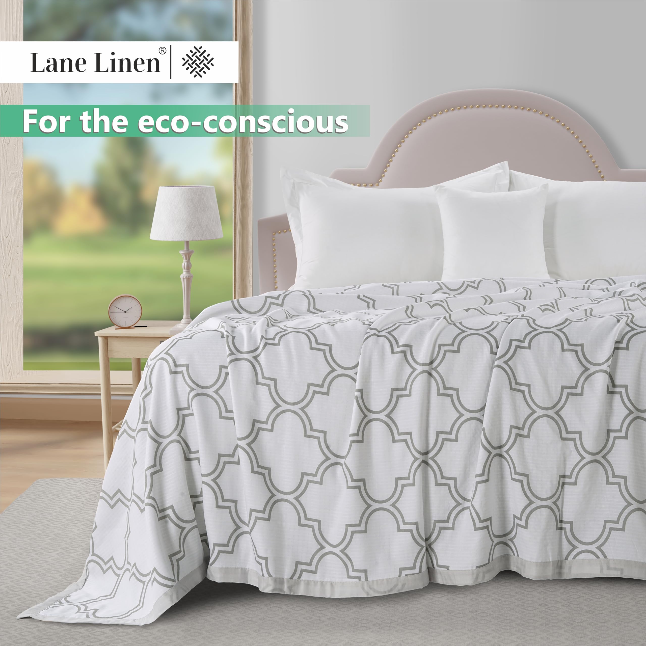 Foto 2 | Manta Lane Linen Cooling Queen Size De Rayón Y Eucalipto - Venta Internacional.