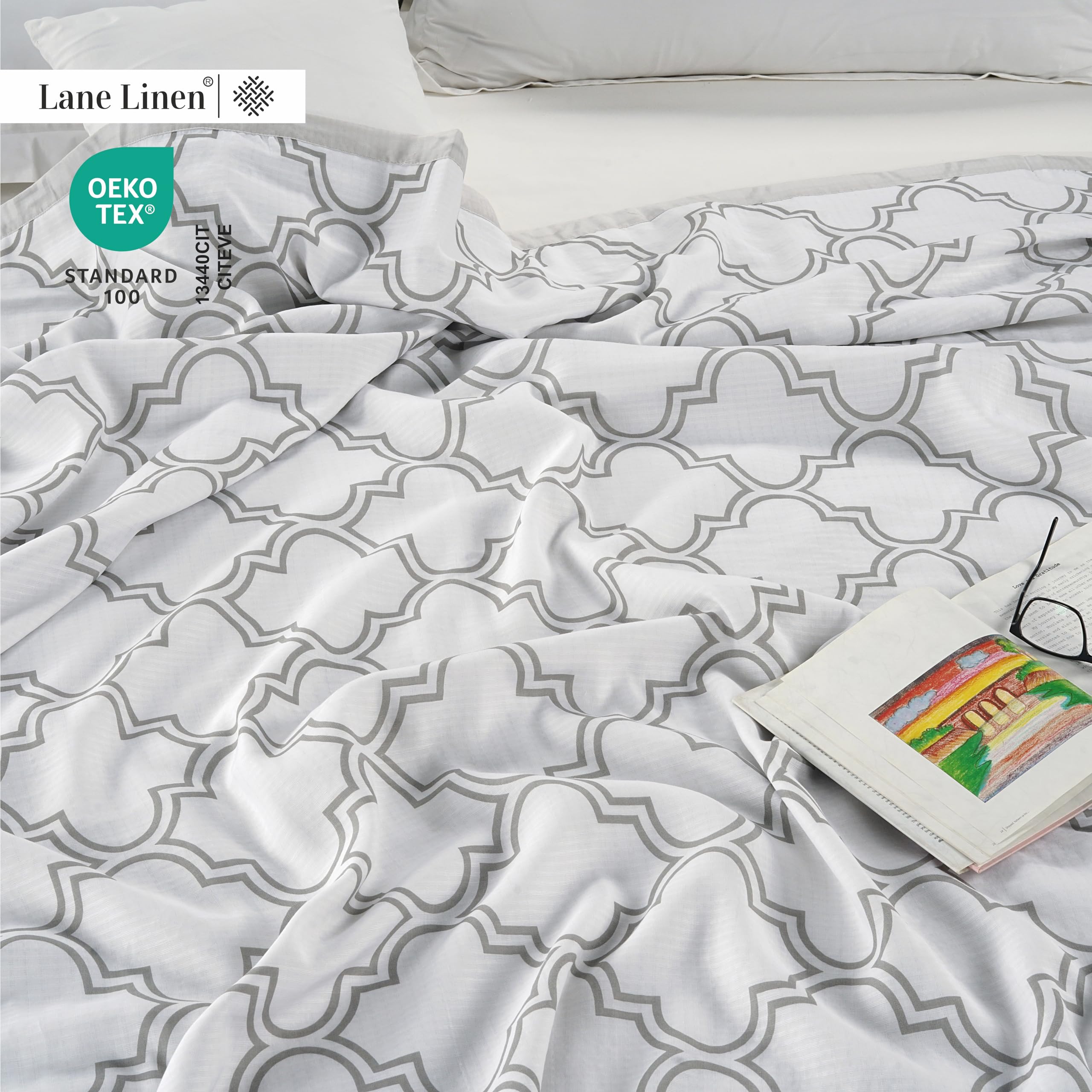 Foto 3 | Manta Lane Linen Cooling Queen Size De Rayón Y Eucalipto - Venta Internacional.