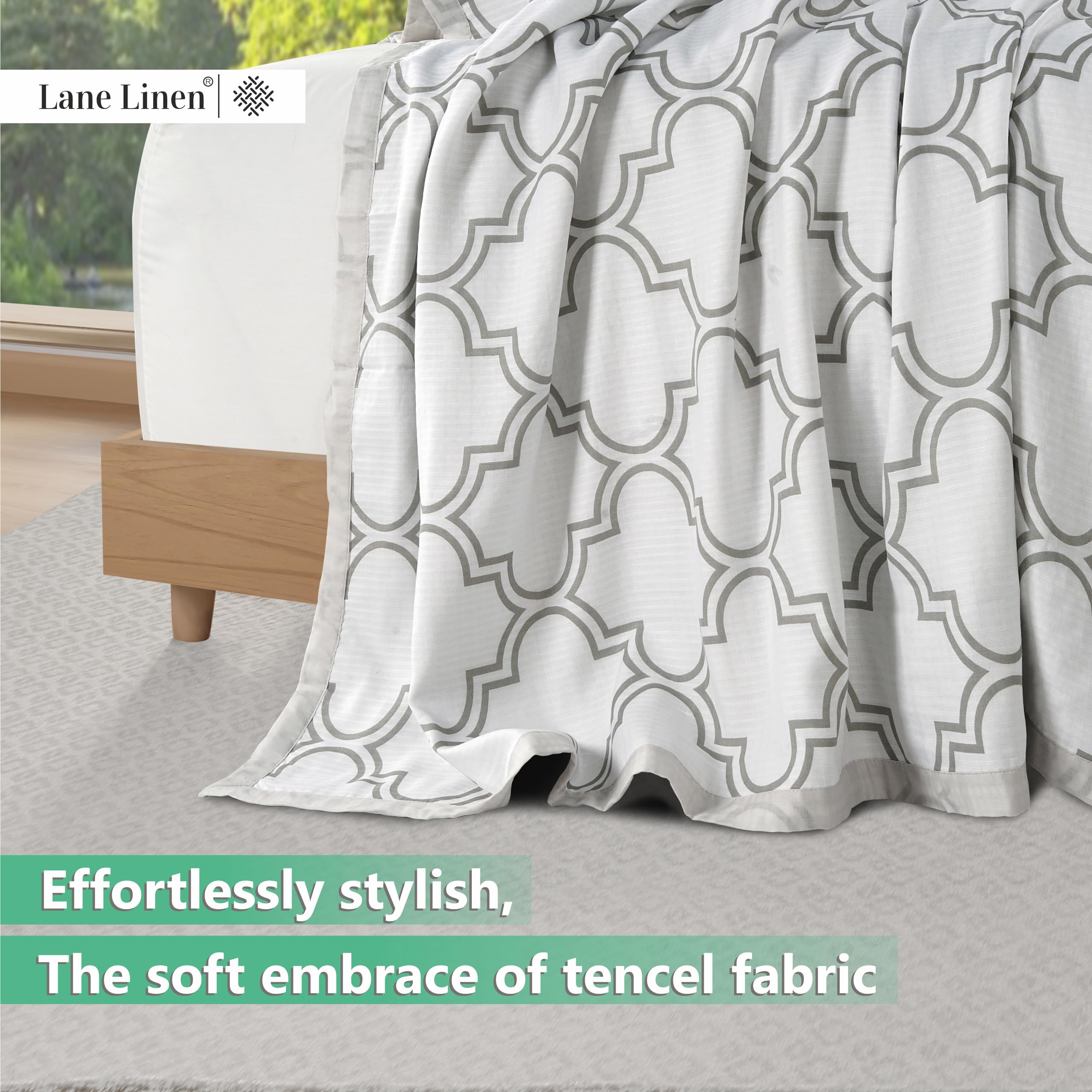 Foto 5 pulgar | Manta Lane Linen Cooling Queen Size De Rayón Y Eucalipto - Venta Internacional.