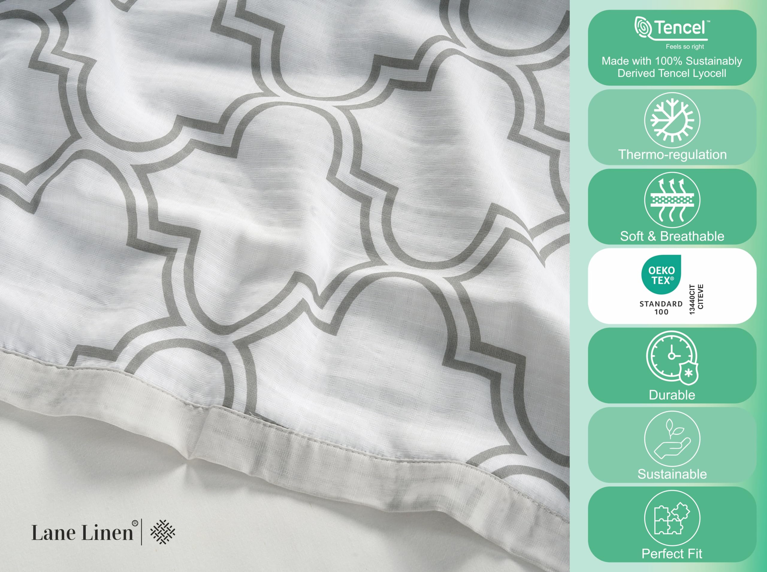 Foto 6 | Manta Lane Linen Cooling Queen Size De Rayón Y Eucalipto - Venta Internacional.