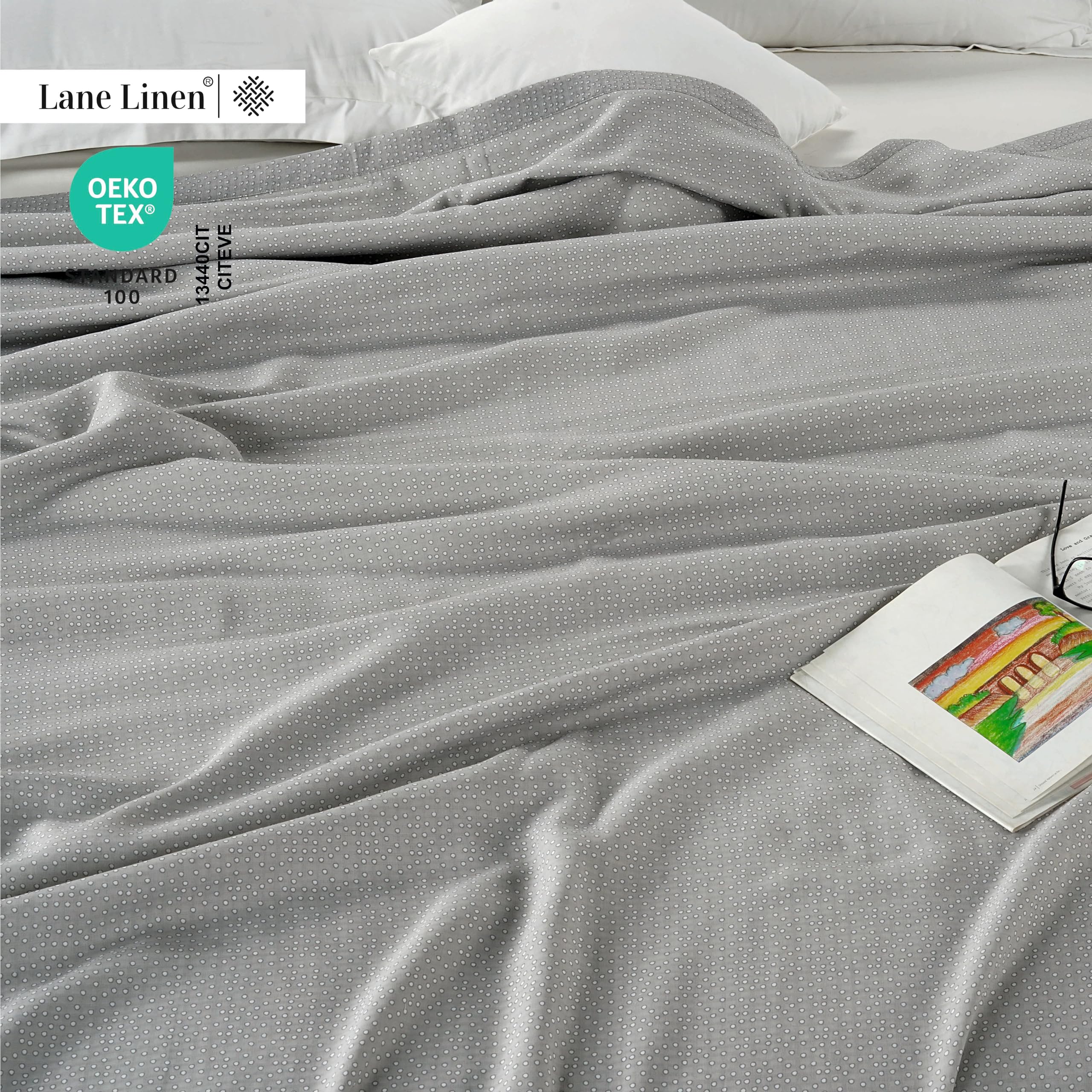 Foto 3 | Blanket Lane Linen Cooling, Tamaño Doble, Para Personas Que Duermen En El Calor - Venta Internacional.