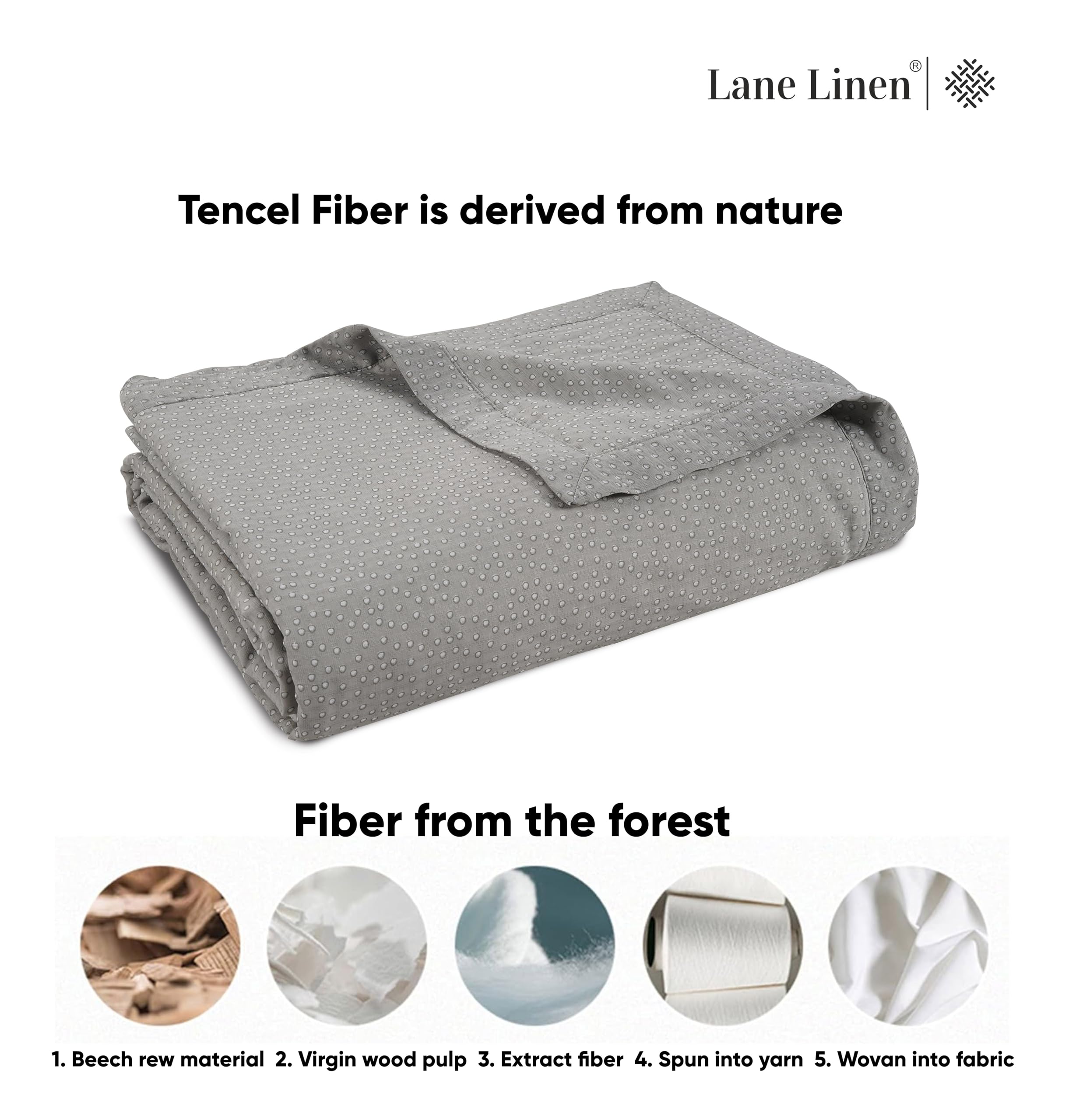 Foto 5 | Blanket Lane Linen Cooling, Tamaño Doble, Para Personas Que Duermen En El Calor - Venta Internacional.