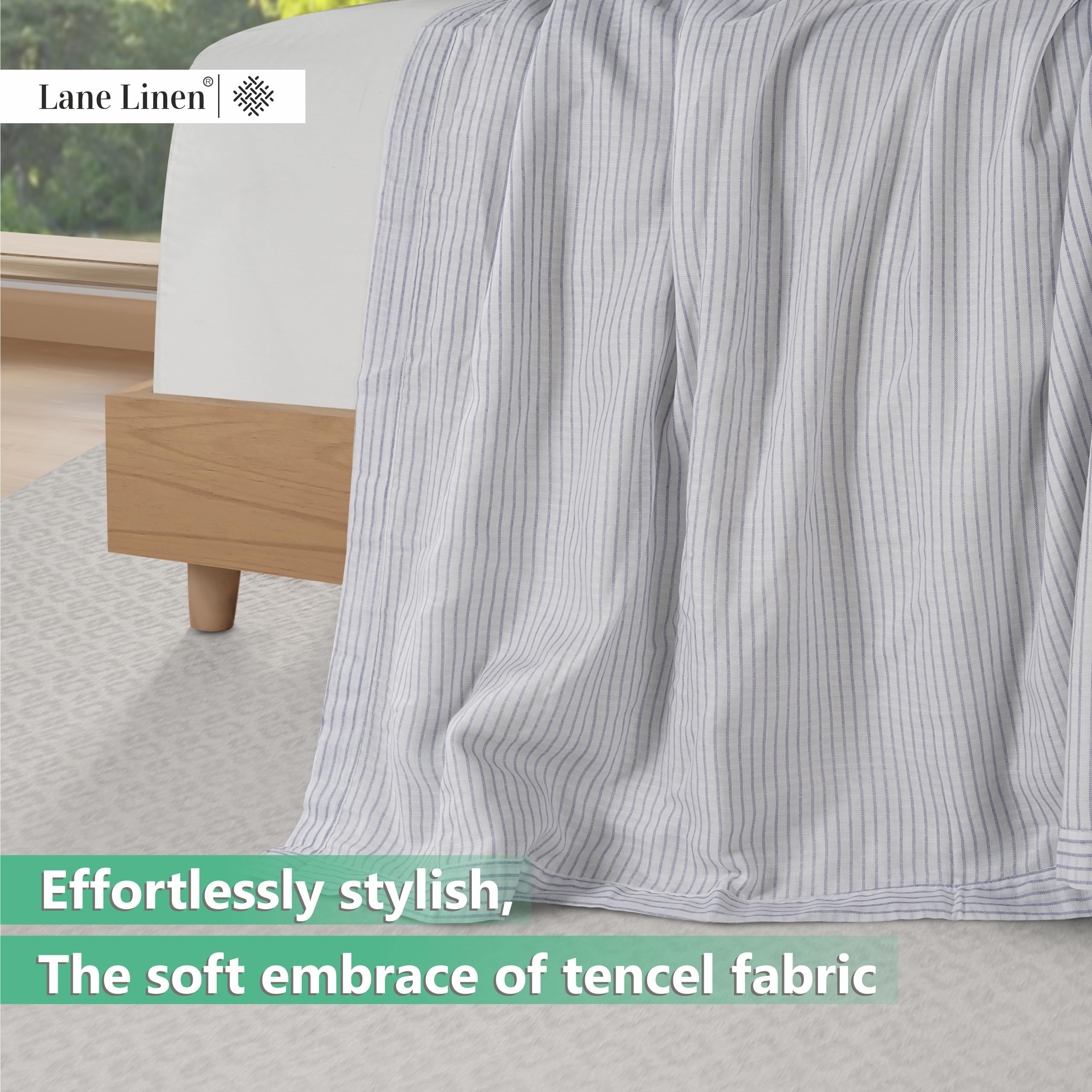 Foto 4 | Manta Lane Linen Cooling, Tamaño Doble, Ligera, Para Verano - Venta Internacional.