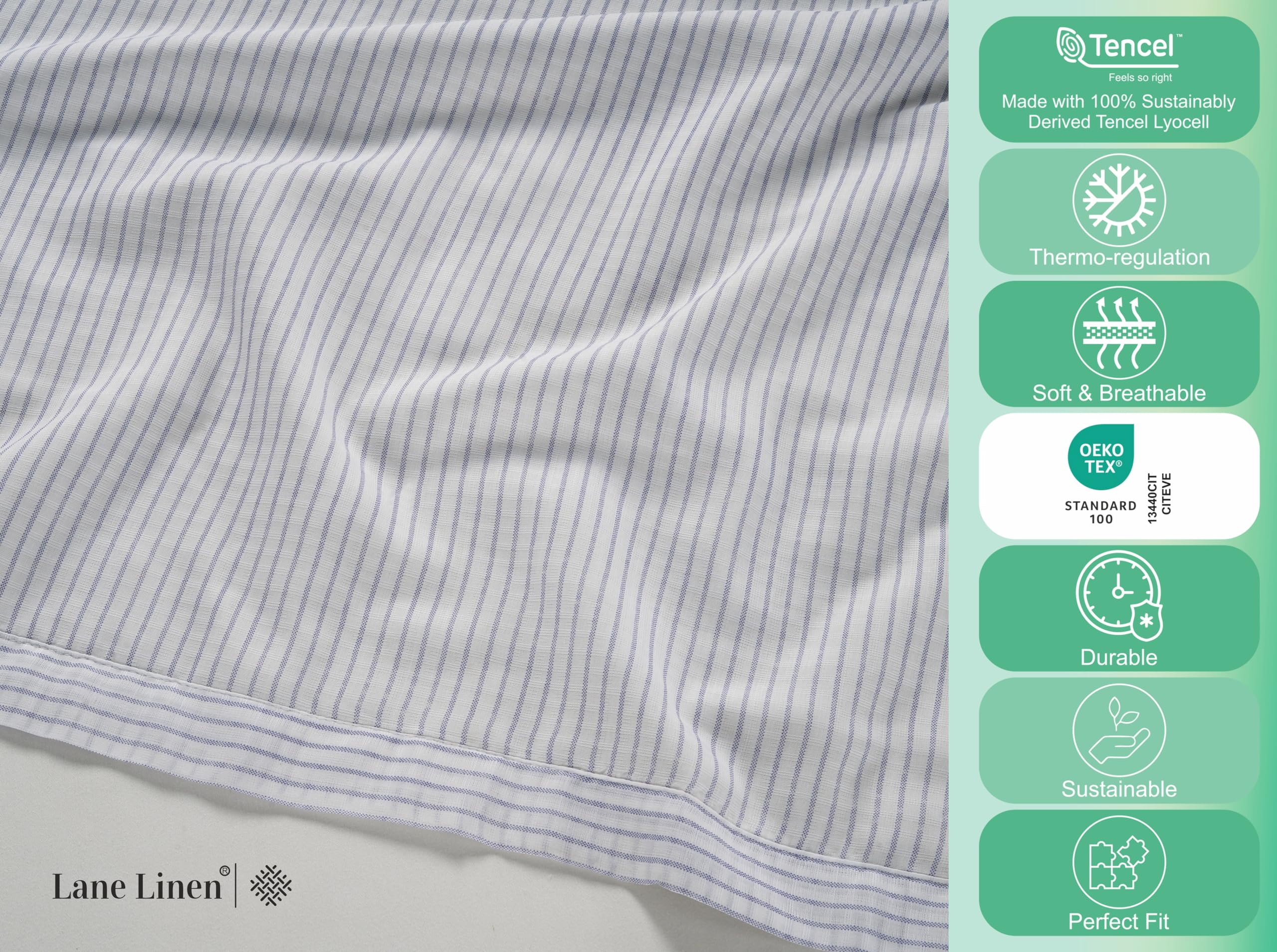 Foto 6 | Manta Lane Linen Cooling, Tamaño Doble, Ligera, Para Verano - Venta Internacional.