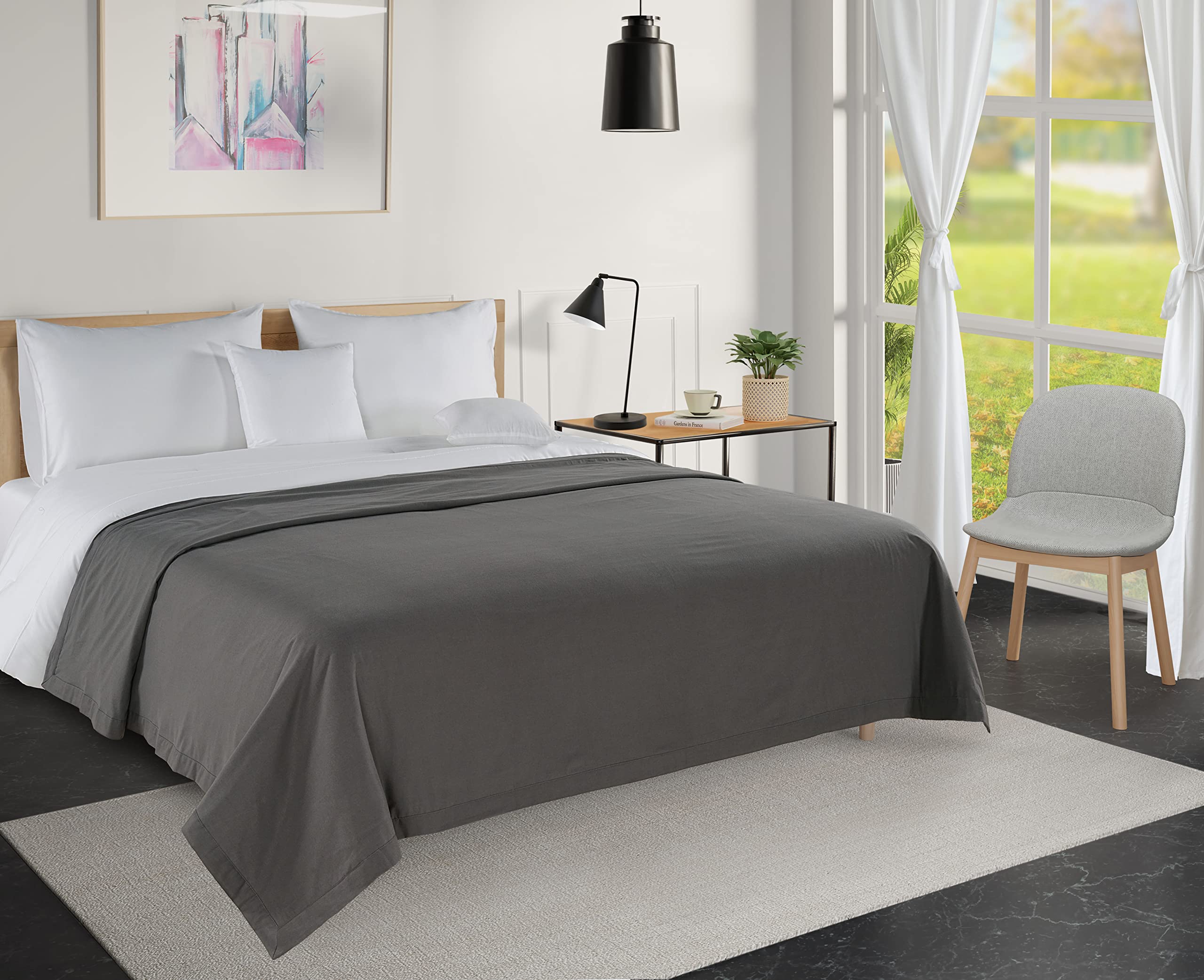 Manta Lane Linen, Tamaño King, 100% Algodón, 320 G/m², Ligera - Venta Internacional.