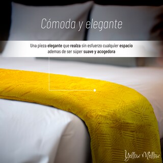 Foto 2 | Cobertor Cobija Yellow Mellow Cozy King Size Suave 240x220cm (amarillo)
