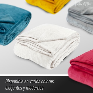 Foto 6 | Cobertor Cobija Yellow Mellow Cozy King Size Suave 240x220cm (blanco)