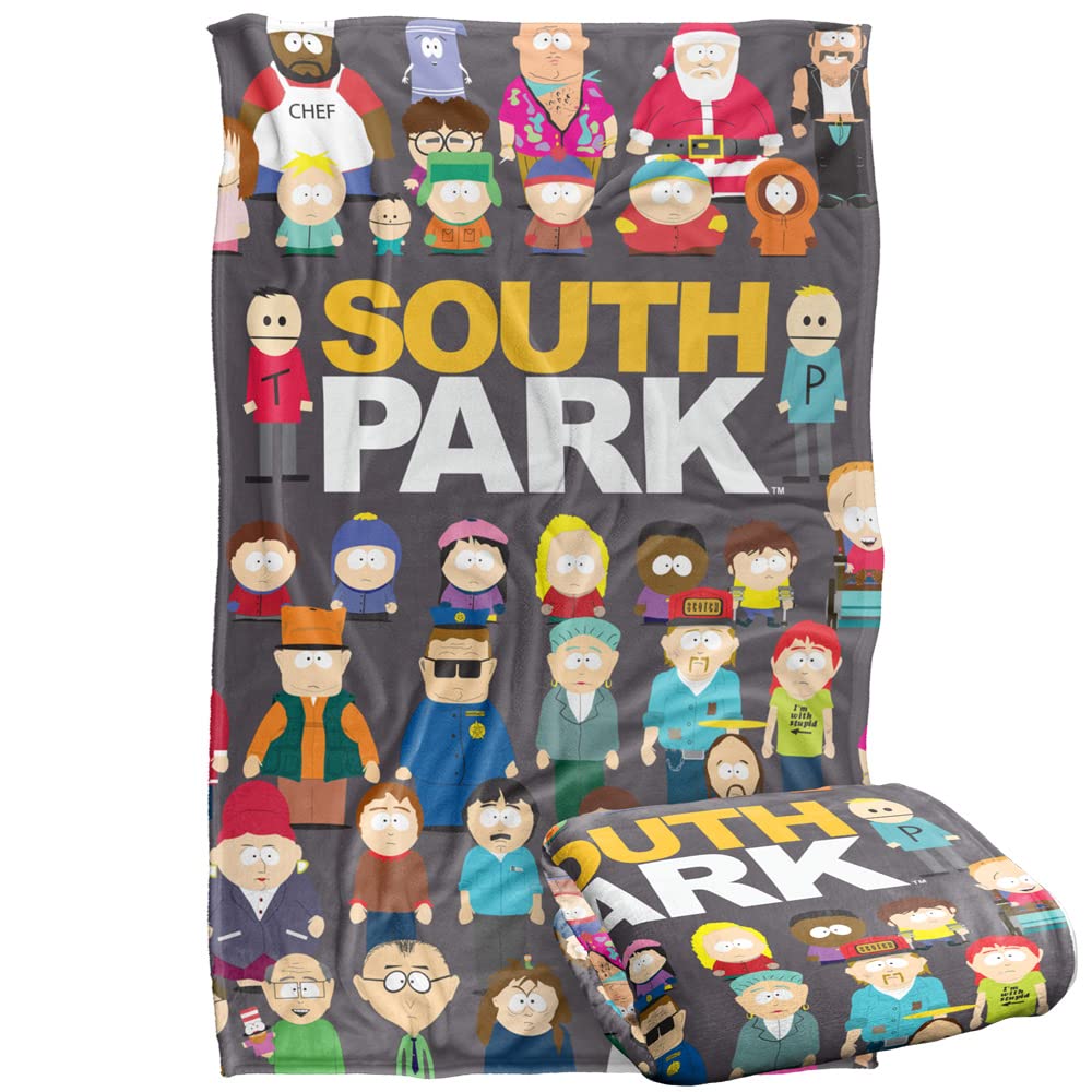Manta South Park, Totalmente Fundida Y Sedosa Al Tacto, 36 X 58 Cm - Venta Internacional.