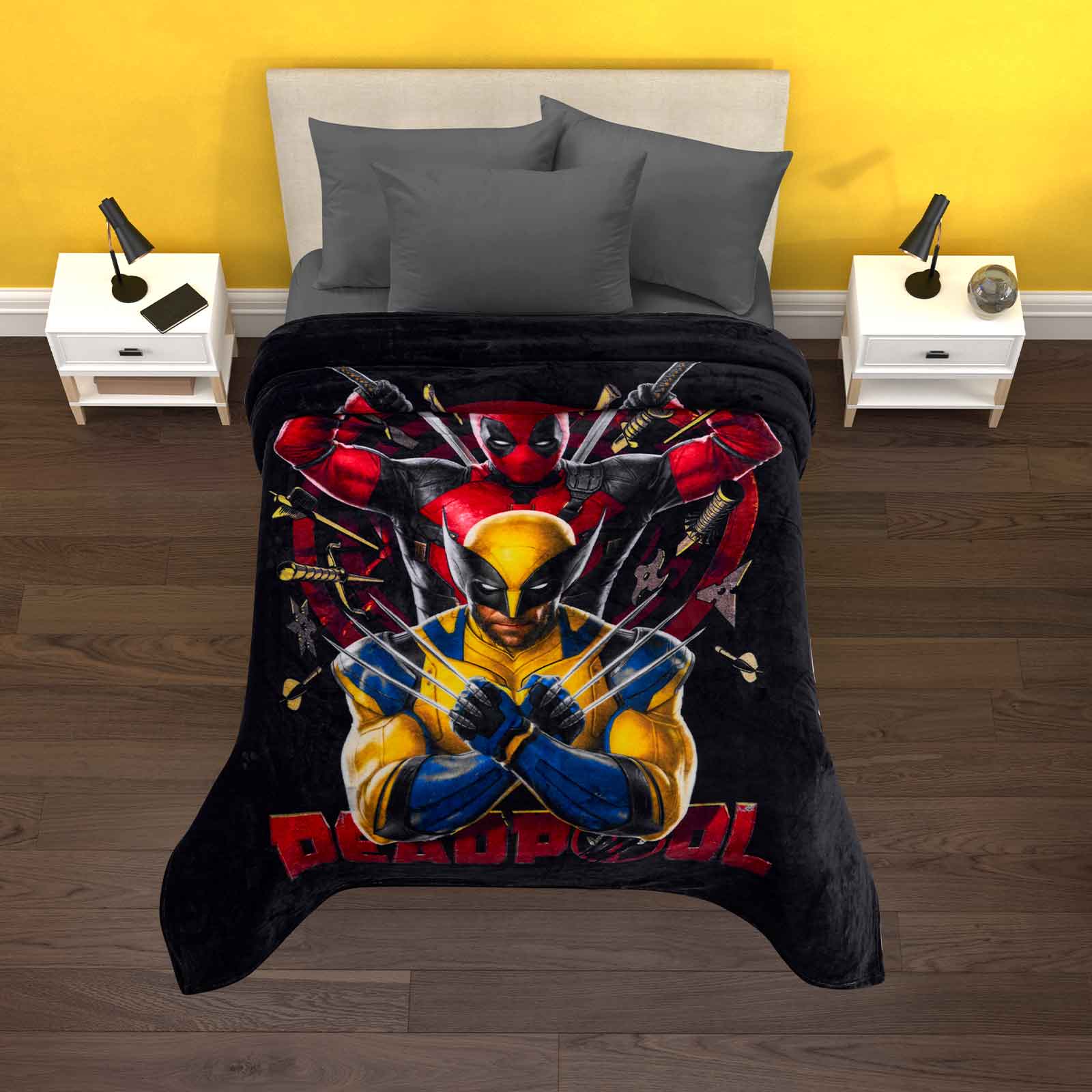 Foto 5 pulgar | Cobertor Serenity Matrimonial Deadpool & Wolverine