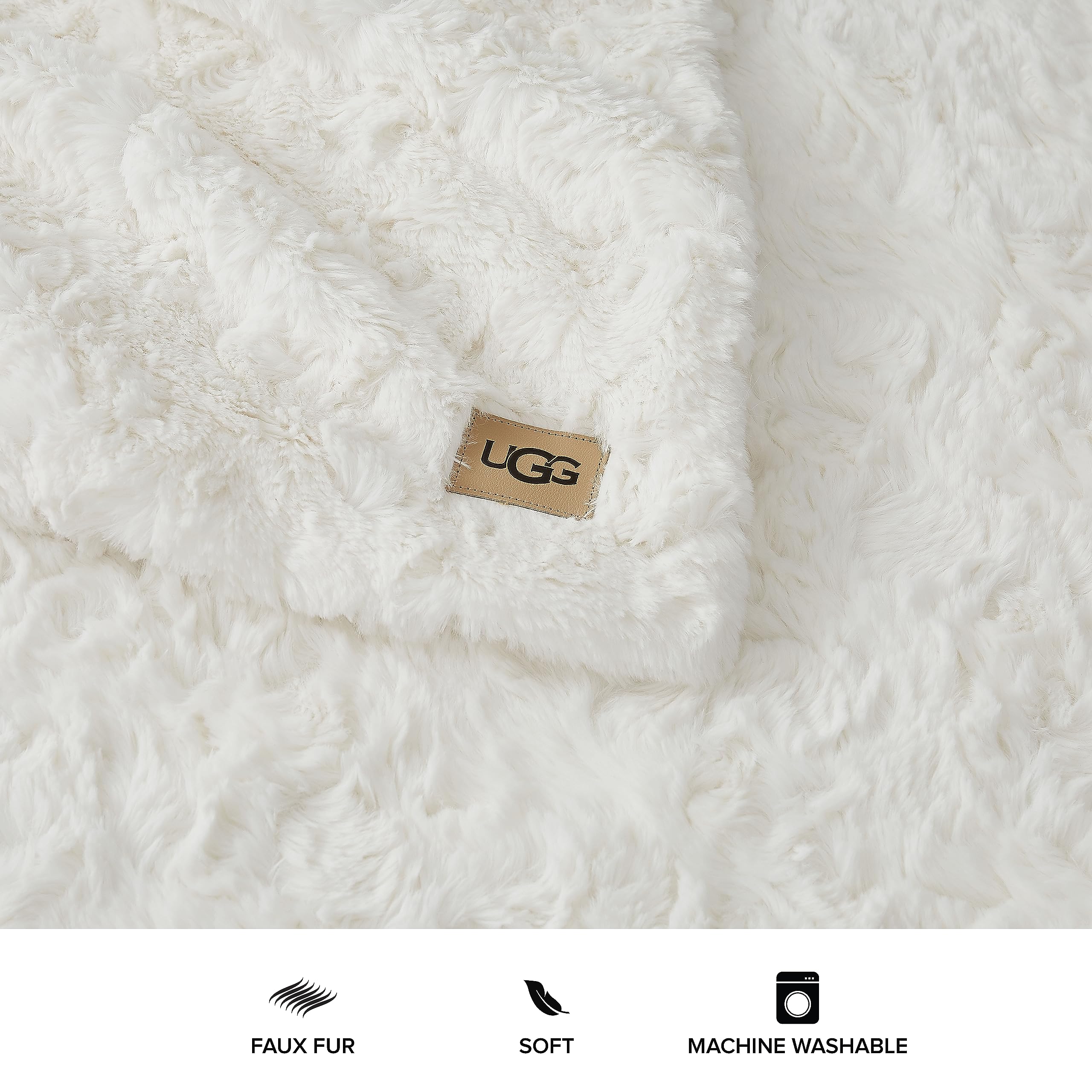 Foto 4 | Manta UGG Adalee de Piel Sintética Suave Reversible 130 x 180 cm - Venta Internacional