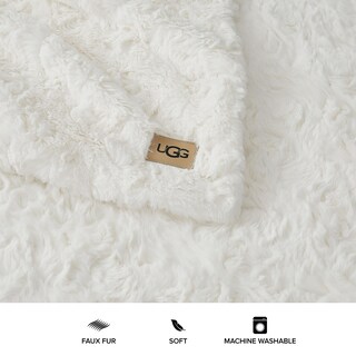 Foto 4 | Manta UGG Adalee de Piel Sintética Suave Reversible 130 x 180 cm - Venta Internacional