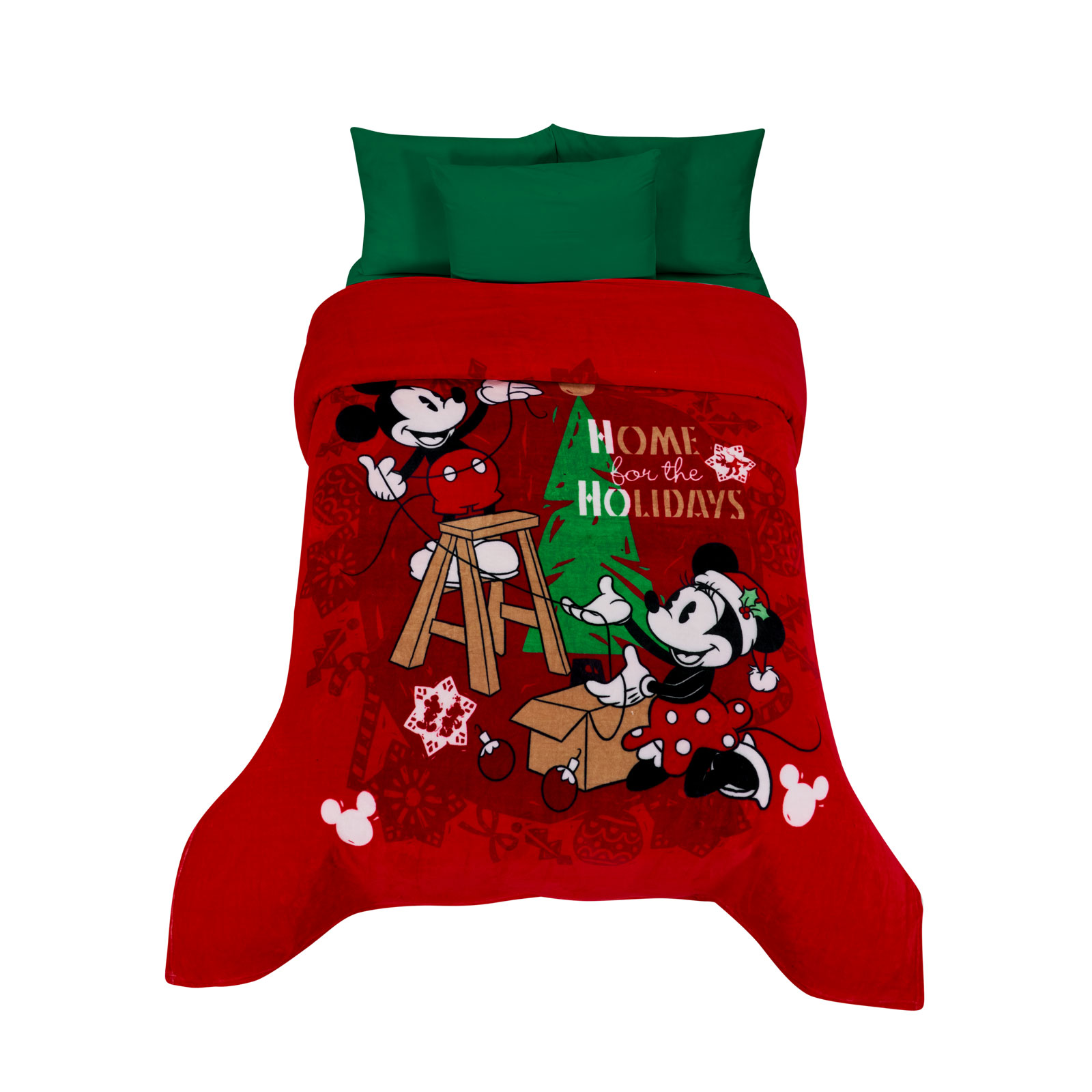 Foto 1 | Cobertor Serenity Matrimonial Mickey Navidad Home