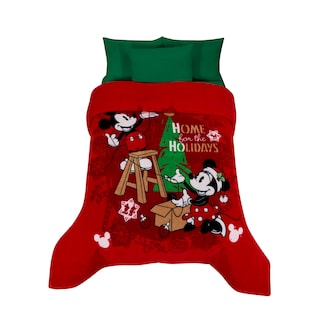 Foto 1 | Cobertor Serenity Matrimonial Mickey Navidad Home