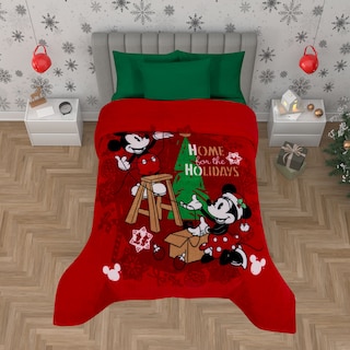 Foto 3 | Cobertor Serenity Matrimonial Mickey Navidad Home