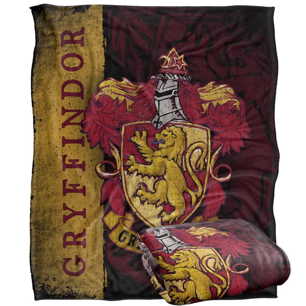 Foto 2 pulgar | Manta Harry Potter House Crest Gryffindor Silky Touch - Venta Internacional.