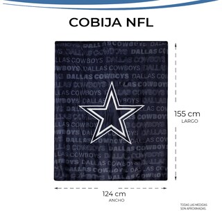 Foto 3 | Cobija Frazada Nfl De Micropolar Dallas Cowboys 100% Original