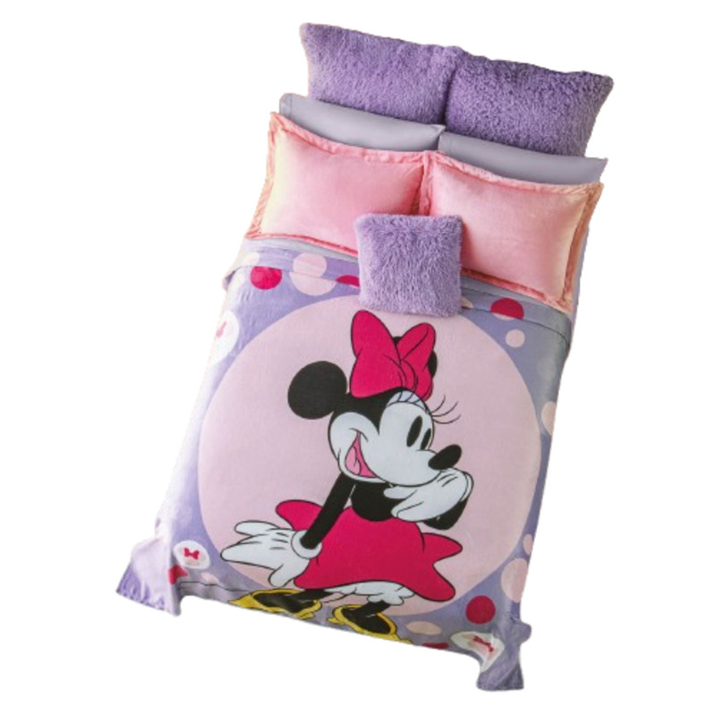 Foto 2 pulgar | Cobertor Ligero Ultrasuave Minnie Cute Mat/ind Concord