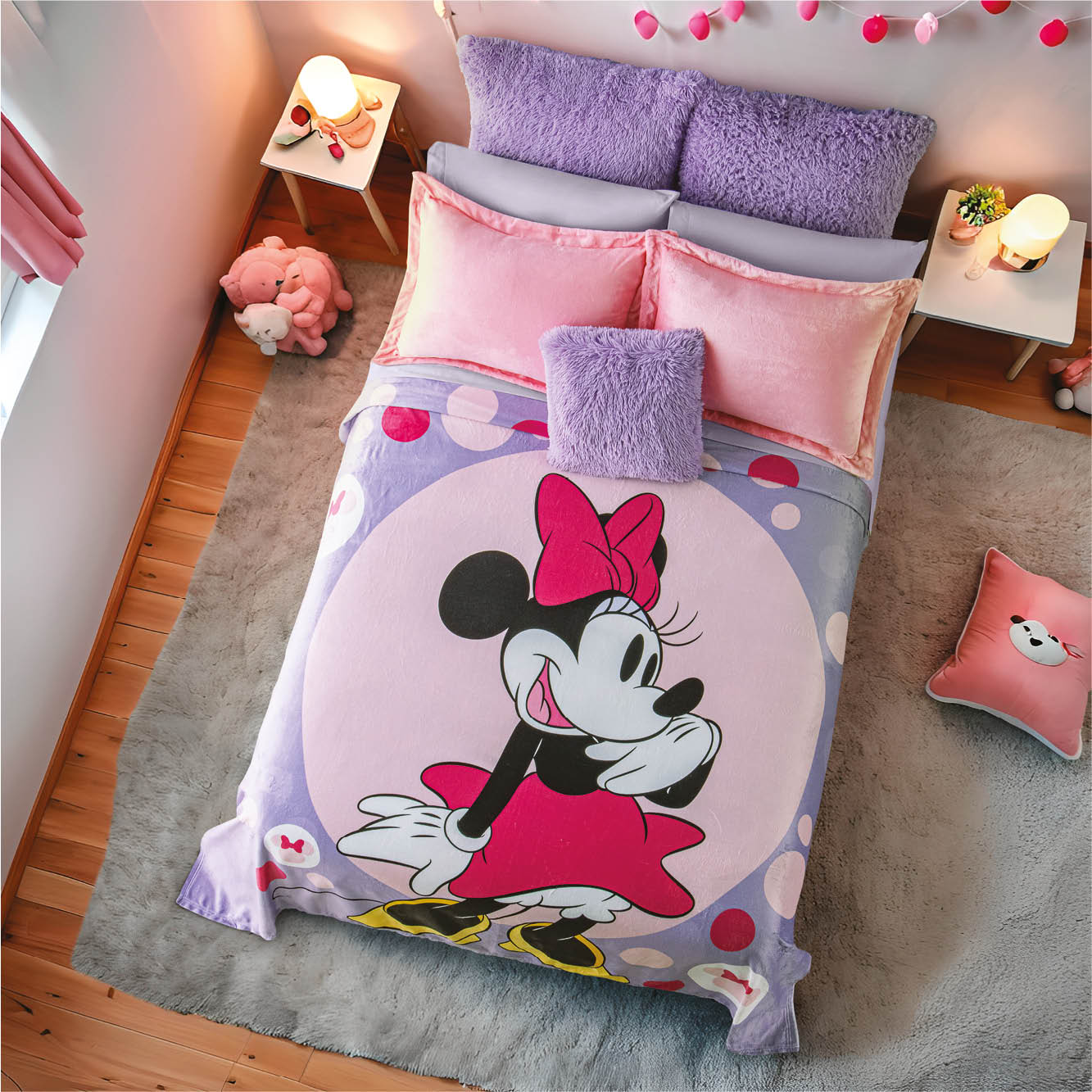 Foto 3 pulgar | Cobertor Ligero Ultrasuave Minnie Cute Mat/ind Concord