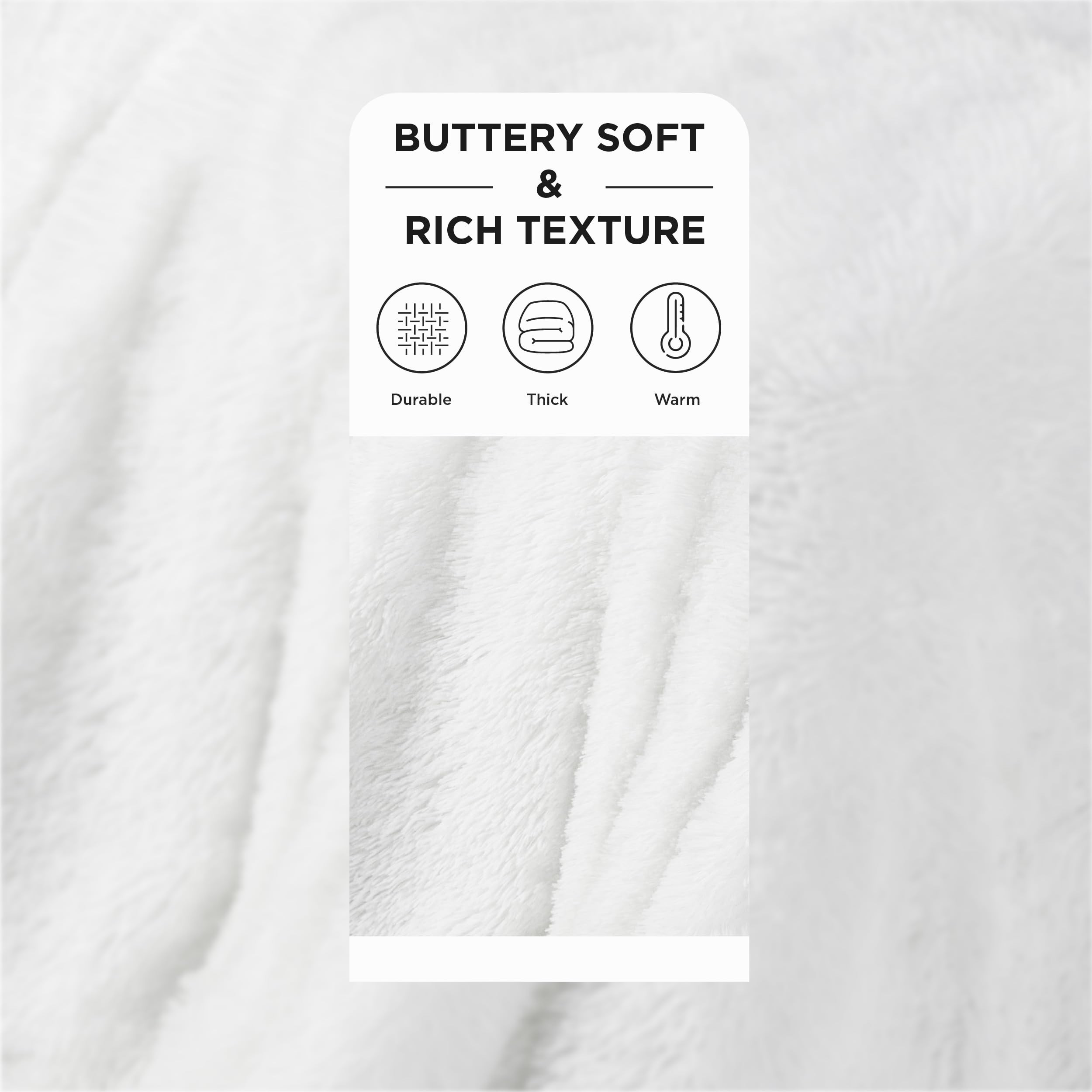 Foto 4 pulgar | Manta De Cama De Color Blanco Suave Para Sofá O Cama De 50 X 60 Cm - Venta Internacional.