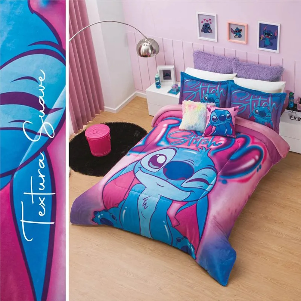 Foto 5 | Cobertor Concord Pachicalientito Stitch Amore Matrimonial