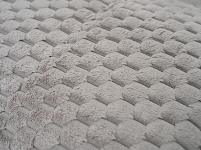 Foto 5 | Cobertor Estambul De Flannel Gris Matrimonial Dormireal