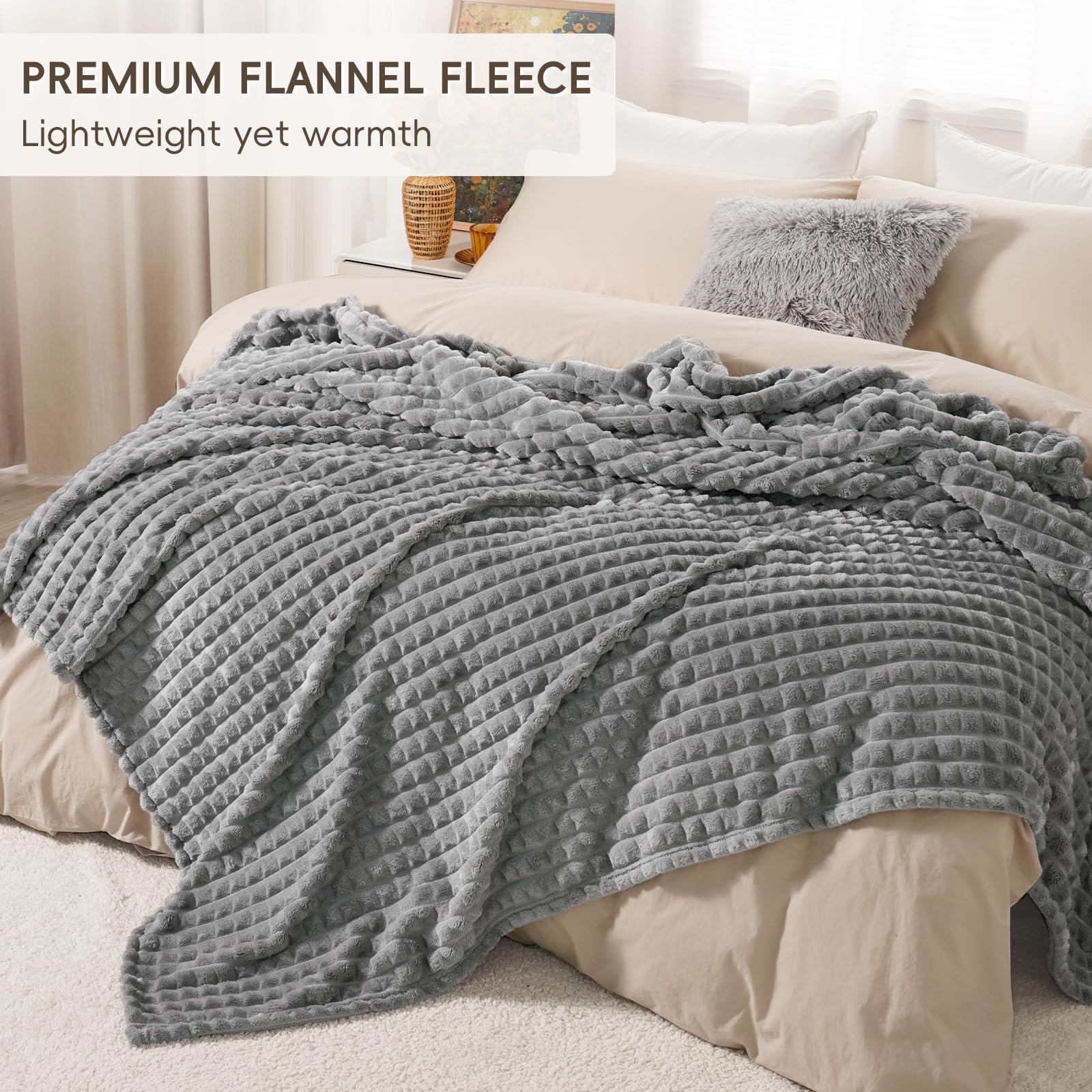 Foto 3 pulgar | Manta Polar Con Estampado Phf, Jacquard, Tamaño Queen, 380 G/m² - Venta Internacional.