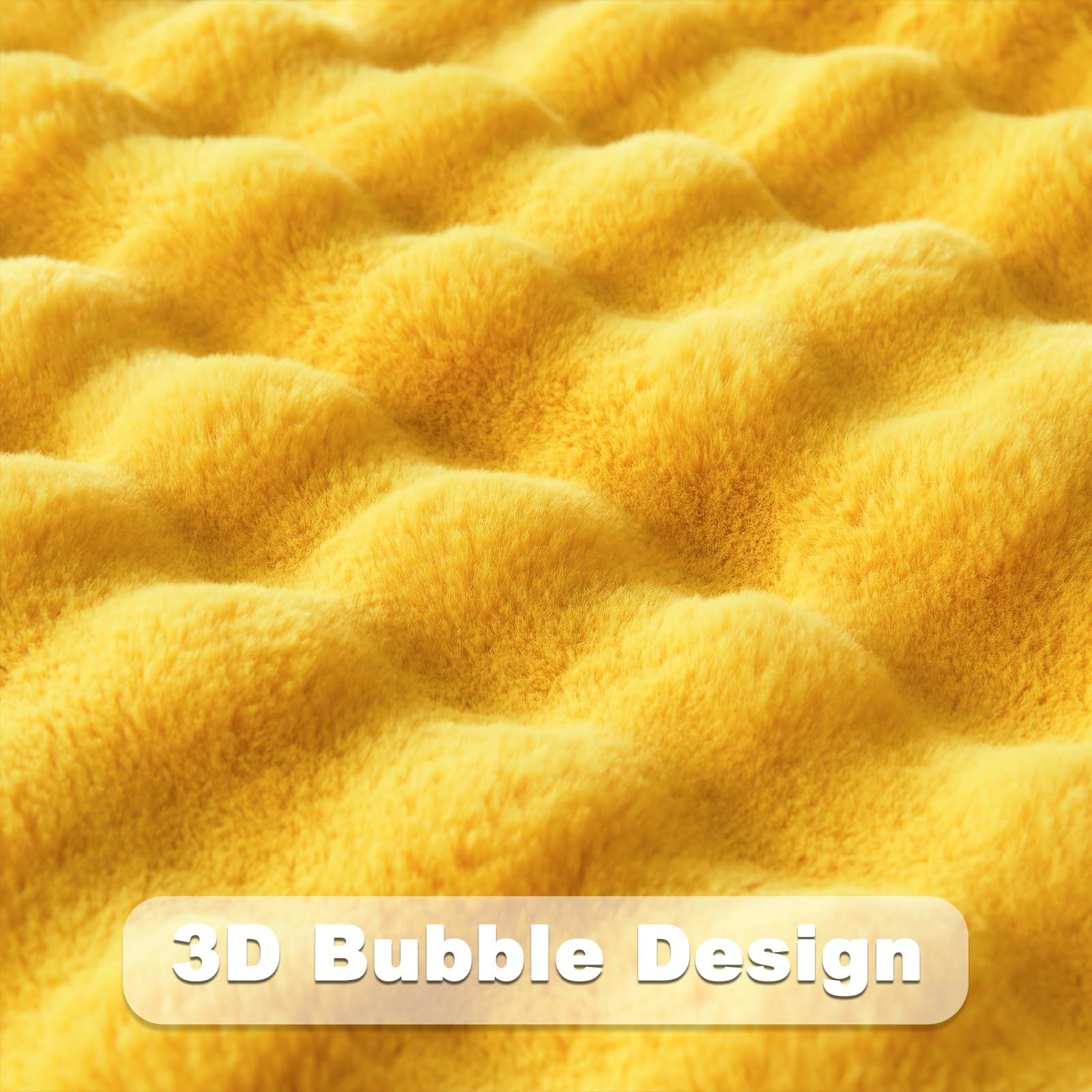 Foto 7 pulgar | Manta Newcosplay De Piel Sintética, Color Amarillo Mostaza, Doble, 150 X 200 Cm - Venta Internacional.