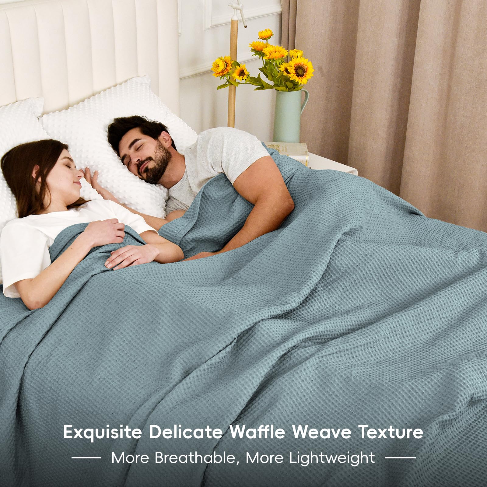 Foto 8 pulgar | Manta Phf Waffle Weave, 100% Algodón, Tamaño King, 270 X 230 Cm - Venta Internacional.