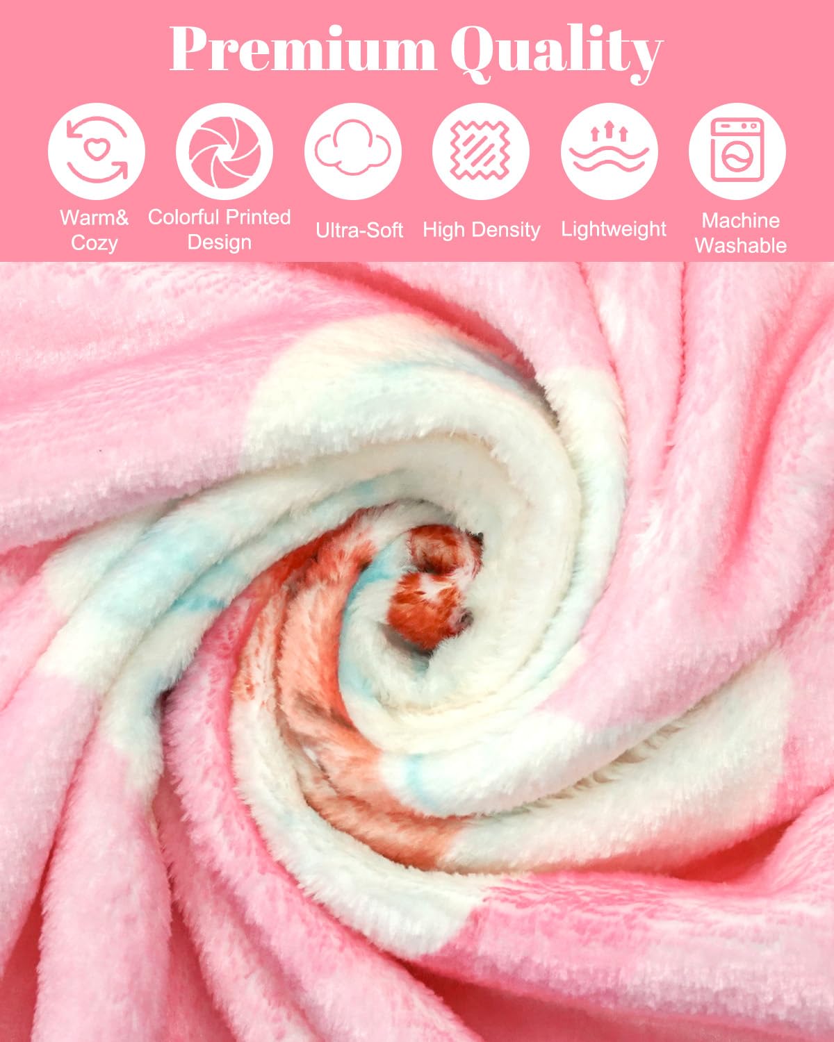 Foto 5 pulgar | Manta Mocsicka Merry Christmas, Rosa, Ho Ho, Navidad, 50 X 150 Cm - Venta Internacional.