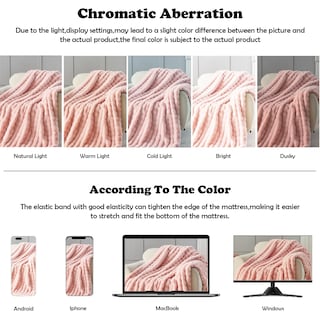 Foto 7 | Manta Newcosplay De Piel Sintética Rosa Con Forma De Burbuja Doble, 150 X 200 Cm, 550 G/m² - Venta Internacional.