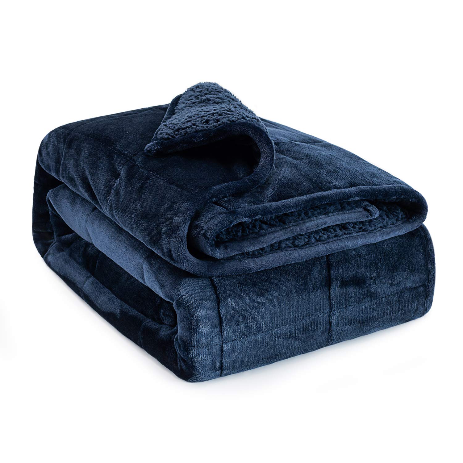 Manta Pesada Sivio Sherpa Para Adultos De 6,8 Kg (15 Libras) - Venta Internacional.