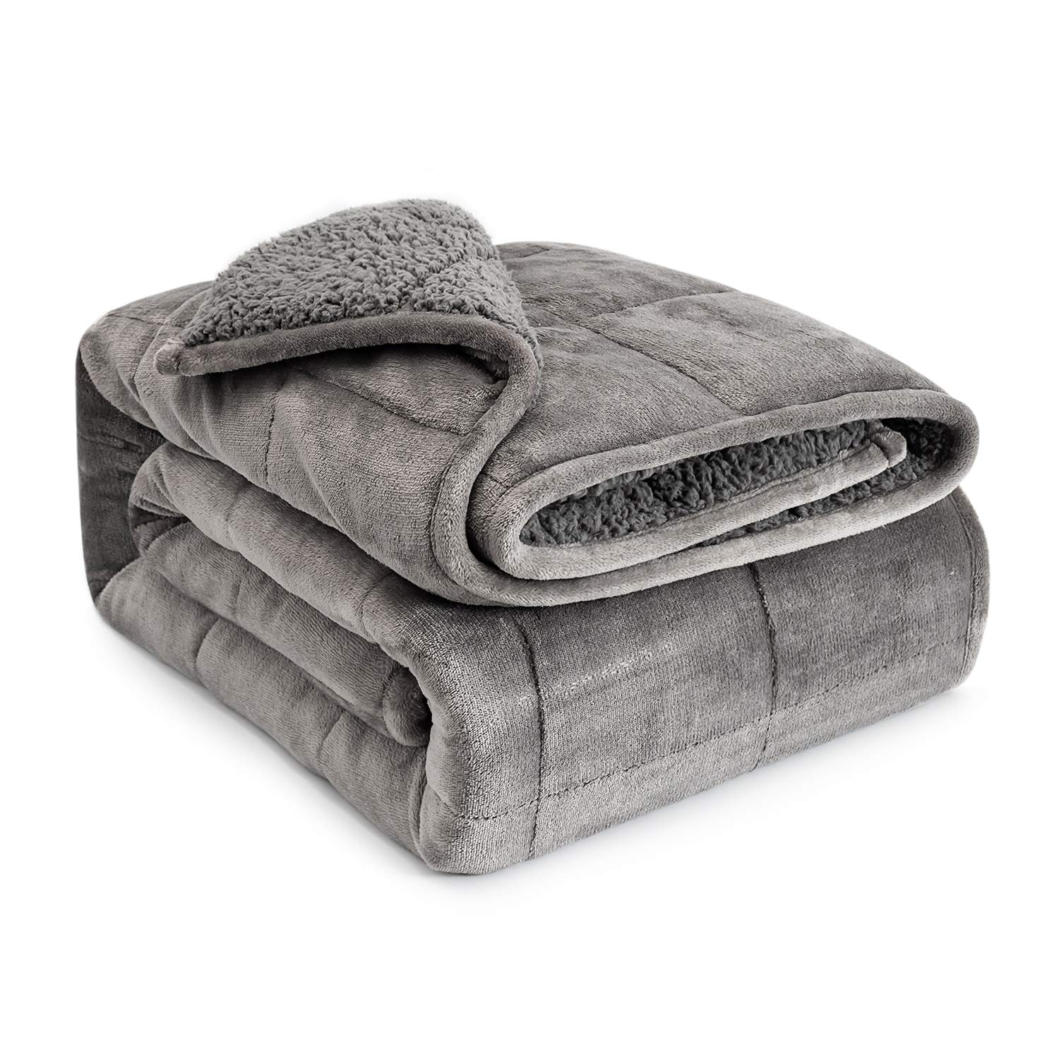 Foto 1 | Manta Pesada Sivio Sherpa De Forro Polar Para Adultos, 9 Kg - Venta Internacional.