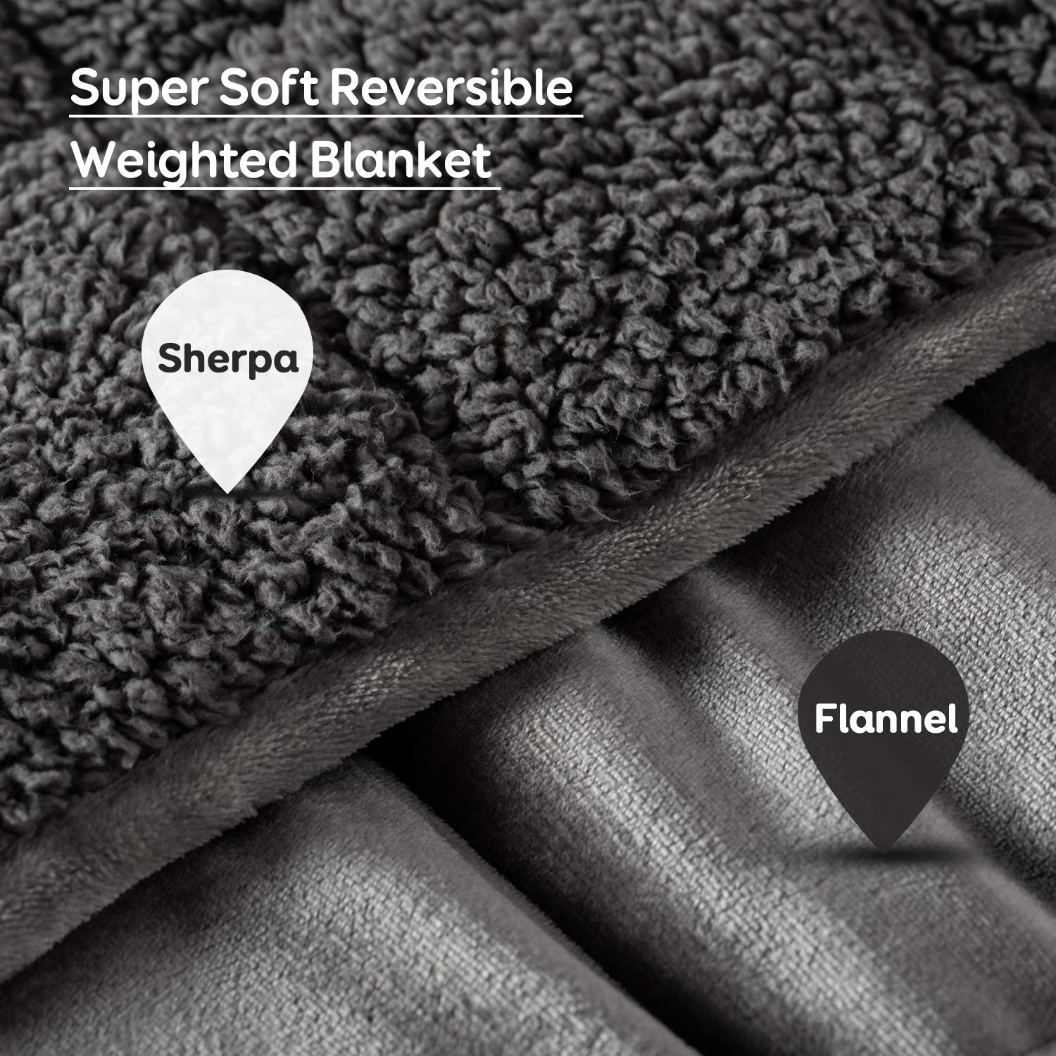 Foto 4 pulgar | Manta Pesada Sivio Sherpa De Forro Polar Para Adultos, 9 Kg - Venta Internacional.