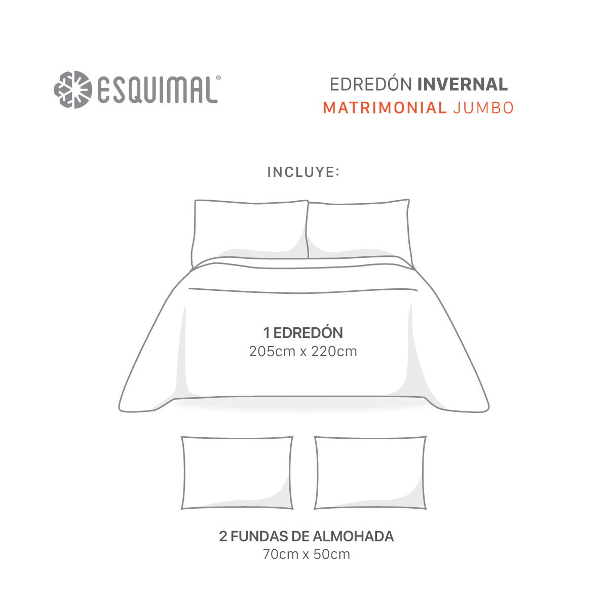 Foto 4 | Cobertor Esquimal  Rosellon Jumbo Matrimonial + Fundas De Almohada