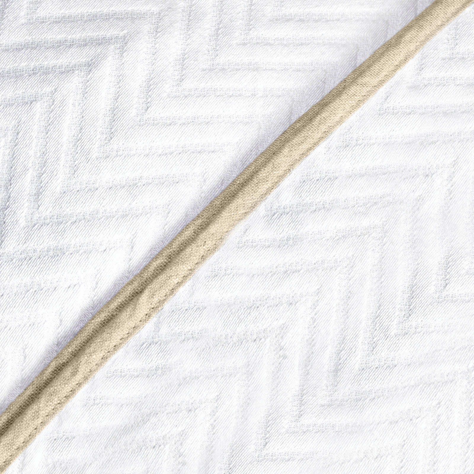Foto 4 pulgar | Frazada 100% Algodón Hokins Blanca Suave y Fresca para Sofá Cama o Decoración Patrón Elegante