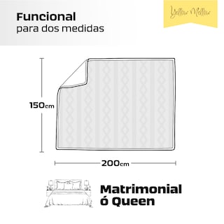Foto 5 | Cobertor Cobija Aborregado Matrimonial Con Relieve 2.00x1.50 Gris