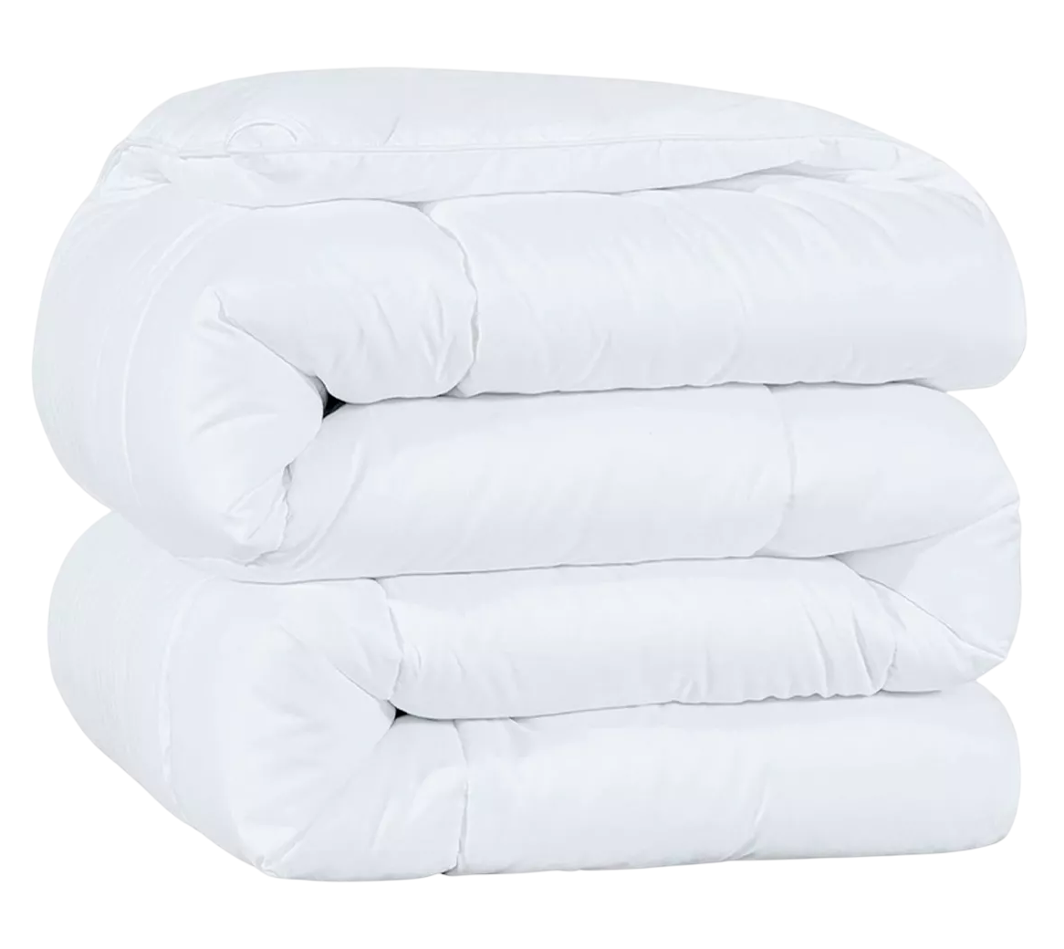Edredón Matrimonial 223 x 195 Cm Cobertor Esquimal Acolchonado Blanco