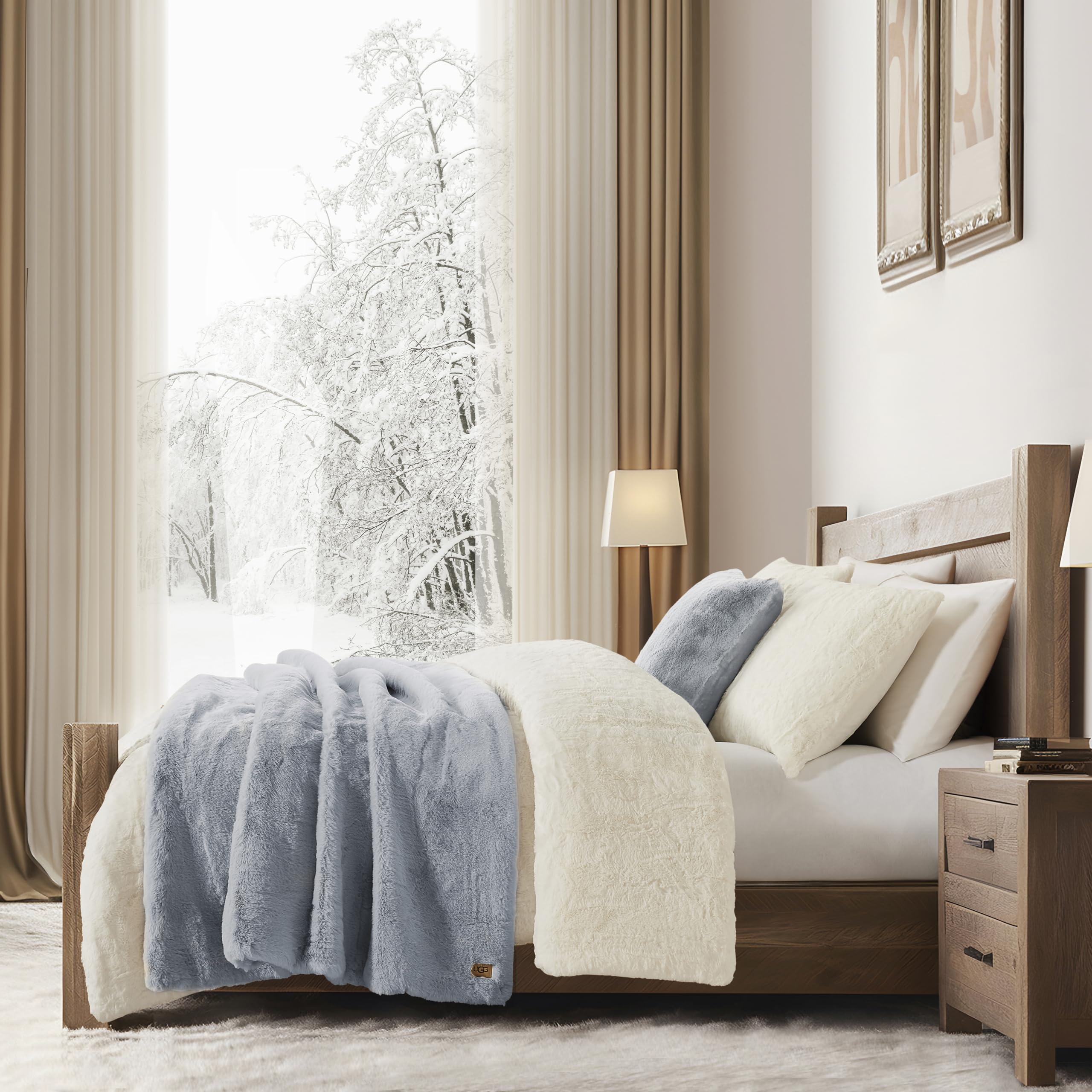 Foto 4 | Manta Ugg Euphoria De Felpa De Piel Sintética Reversible De 50 X 70 Cm - Venta Internacional.