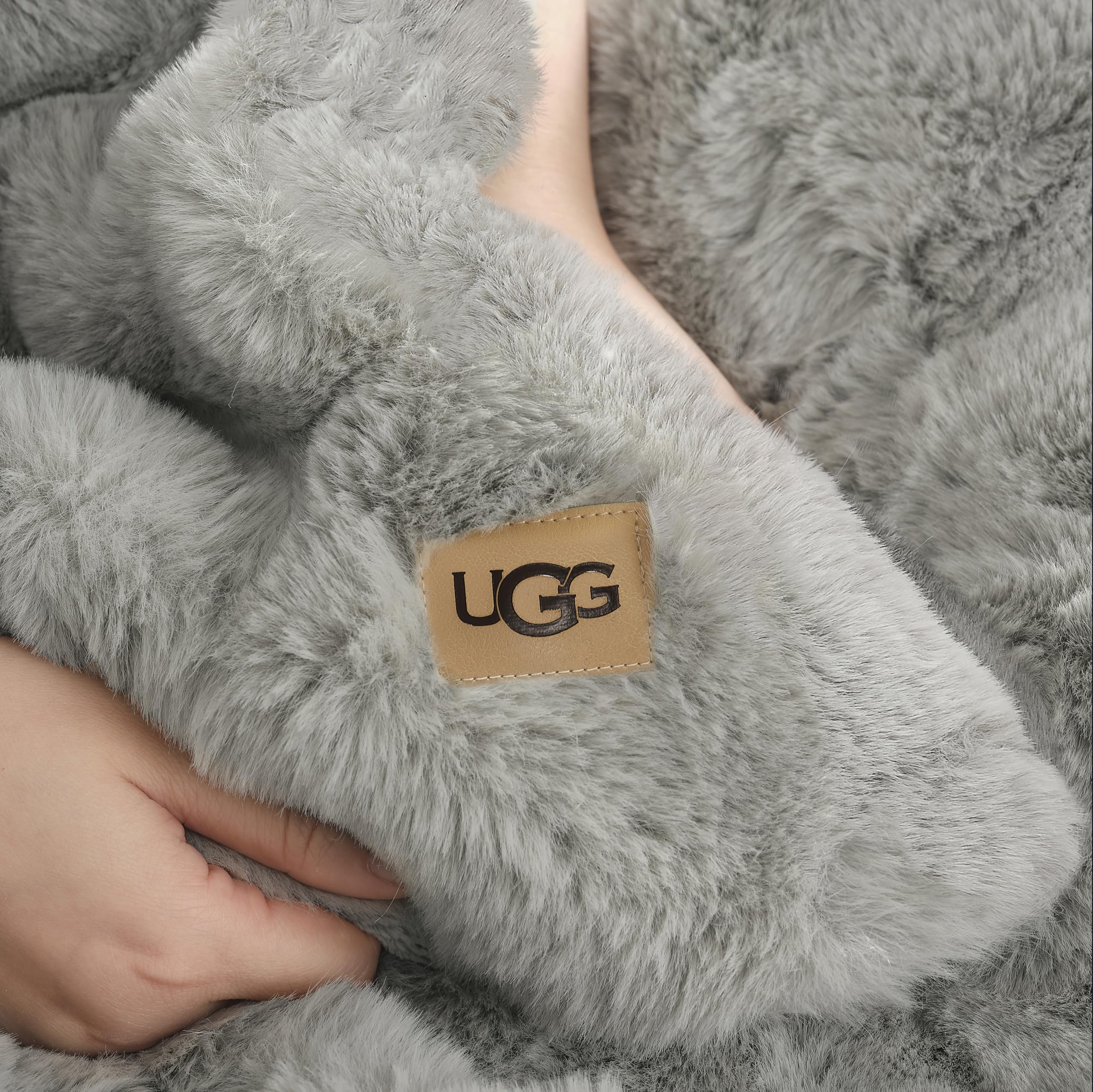 Foto 6 pulgar | Manta Ugg Euphoria De Felpa De Piel Sintética Reversible De 50 X 70 Pulgadas - Venta Internacional.