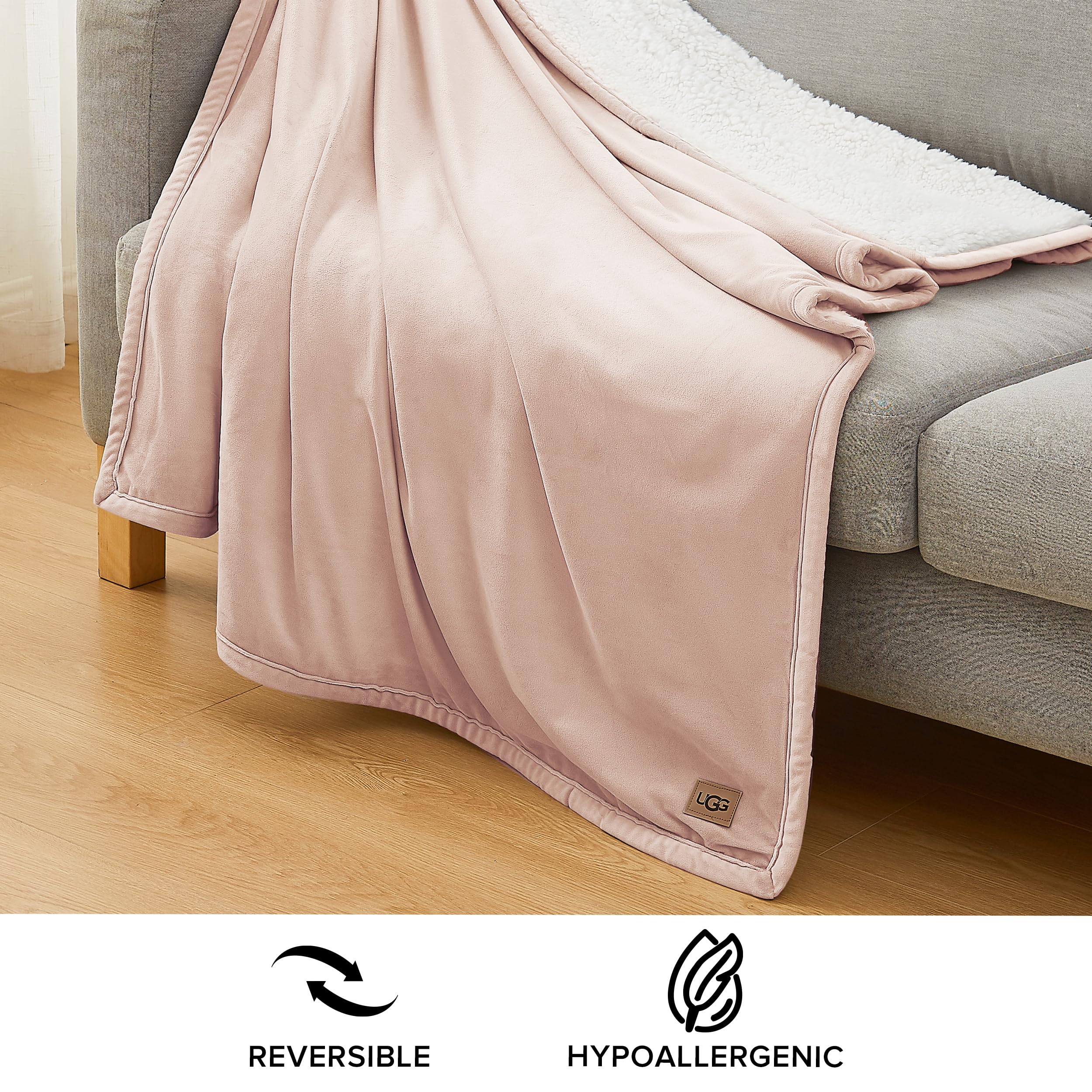 Foto 7 pulgar | Manta Ugg Bliss De Franela Suave Y Sedosa, 50 X 70 Cm - Venta Internacional.