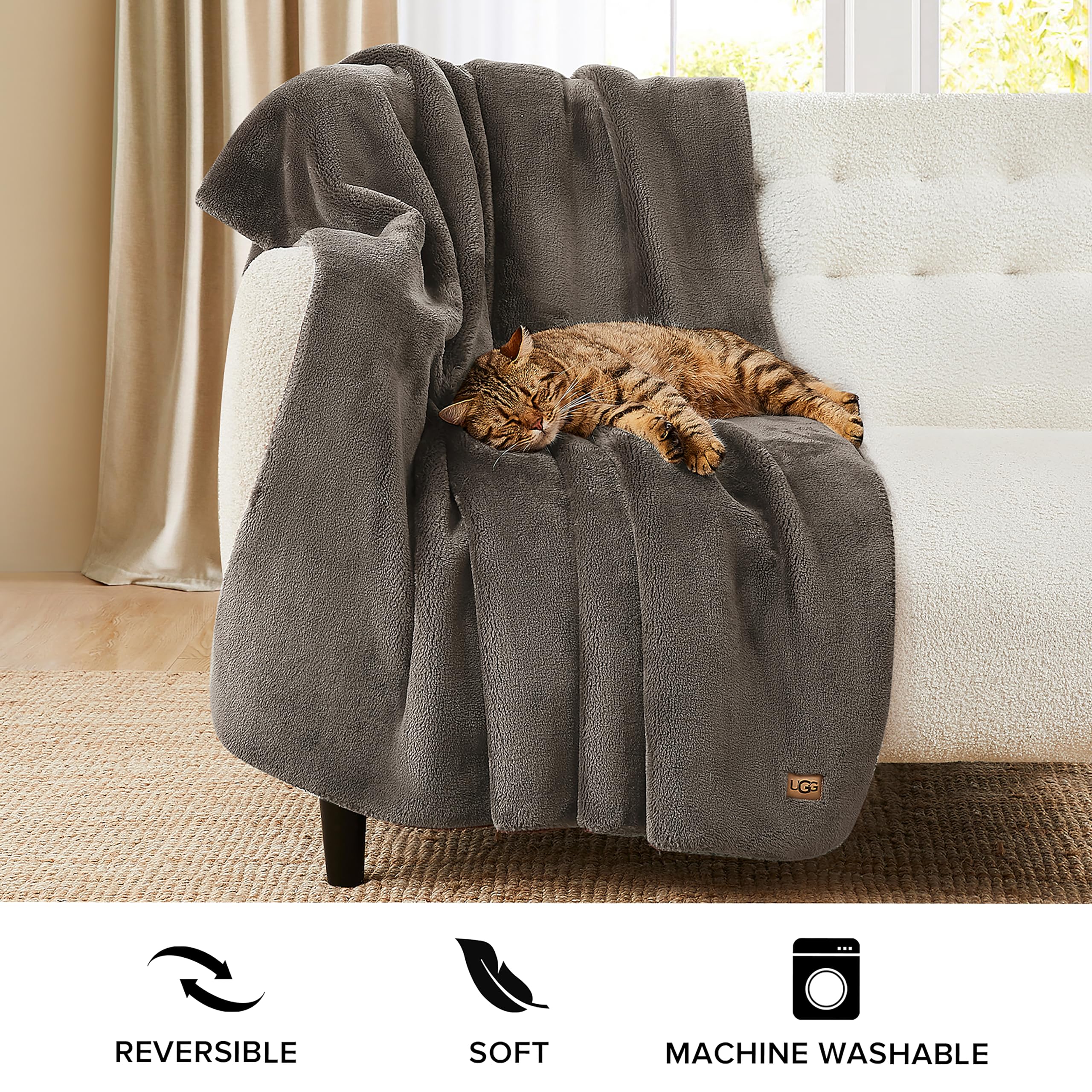Foto 4 pulgar | Manta UGG Whitecap de Franela de Felpa Reversible 50 X 70 Pulgadas - Venta Internacional