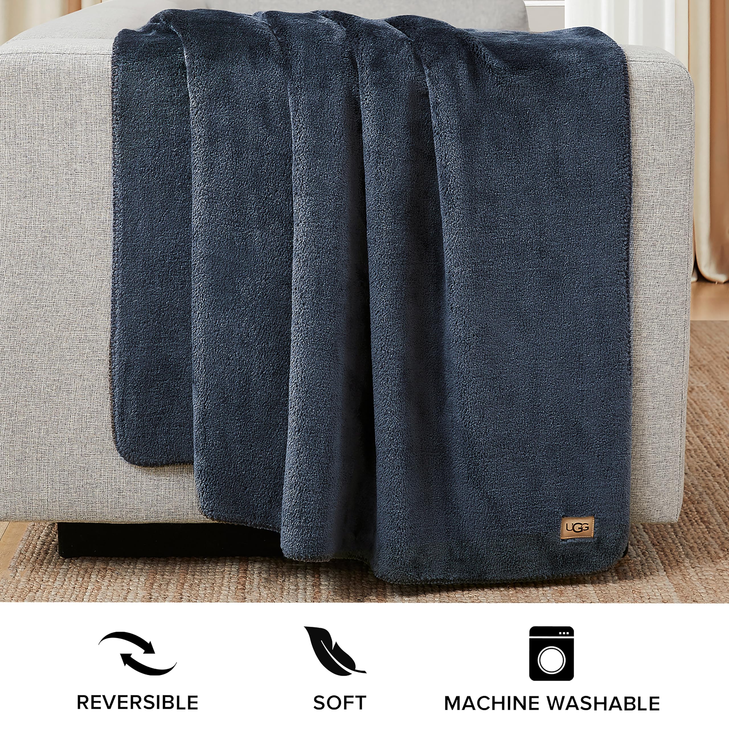 Foto 4 pulgar | Manta UGG Whitecap de Franela de Felpa Reversible 50 X 70 Pulgadas - Venta Internacional