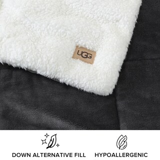 Foto 3 | Manta Ugg Nita Cálida Reversible 50 x 70 cm Gris - Venta Internacional