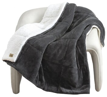 Foto 6 | Manta Ugg Nita Cálida Reversible 50 x 70 cm Gris - Venta Internacional
