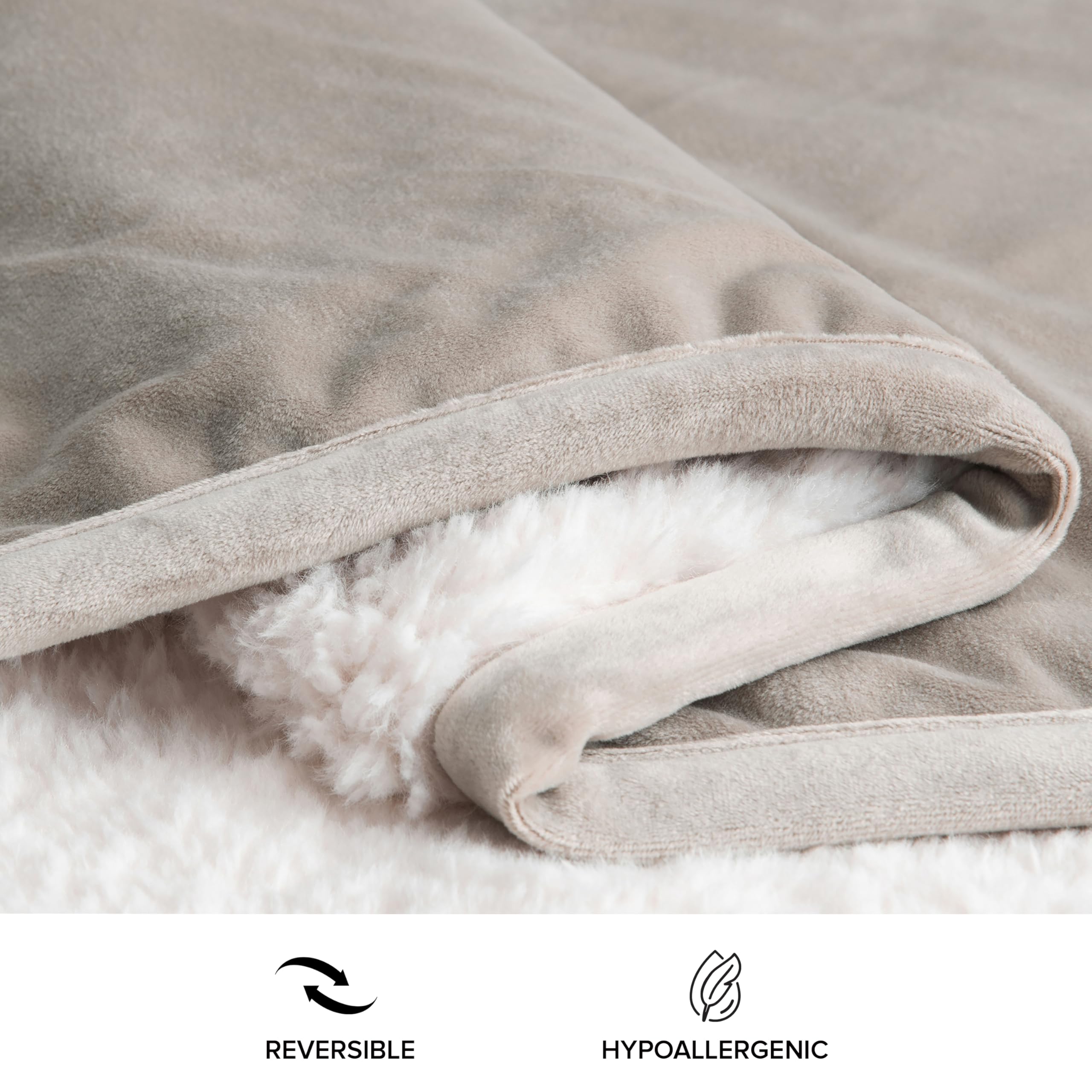Foto 5 pulgar | Manta de Forro Polar Ultrasuave UGG Bliss Fluffy Lofty 50 X 70 Pulgadas - Venta Internacional
