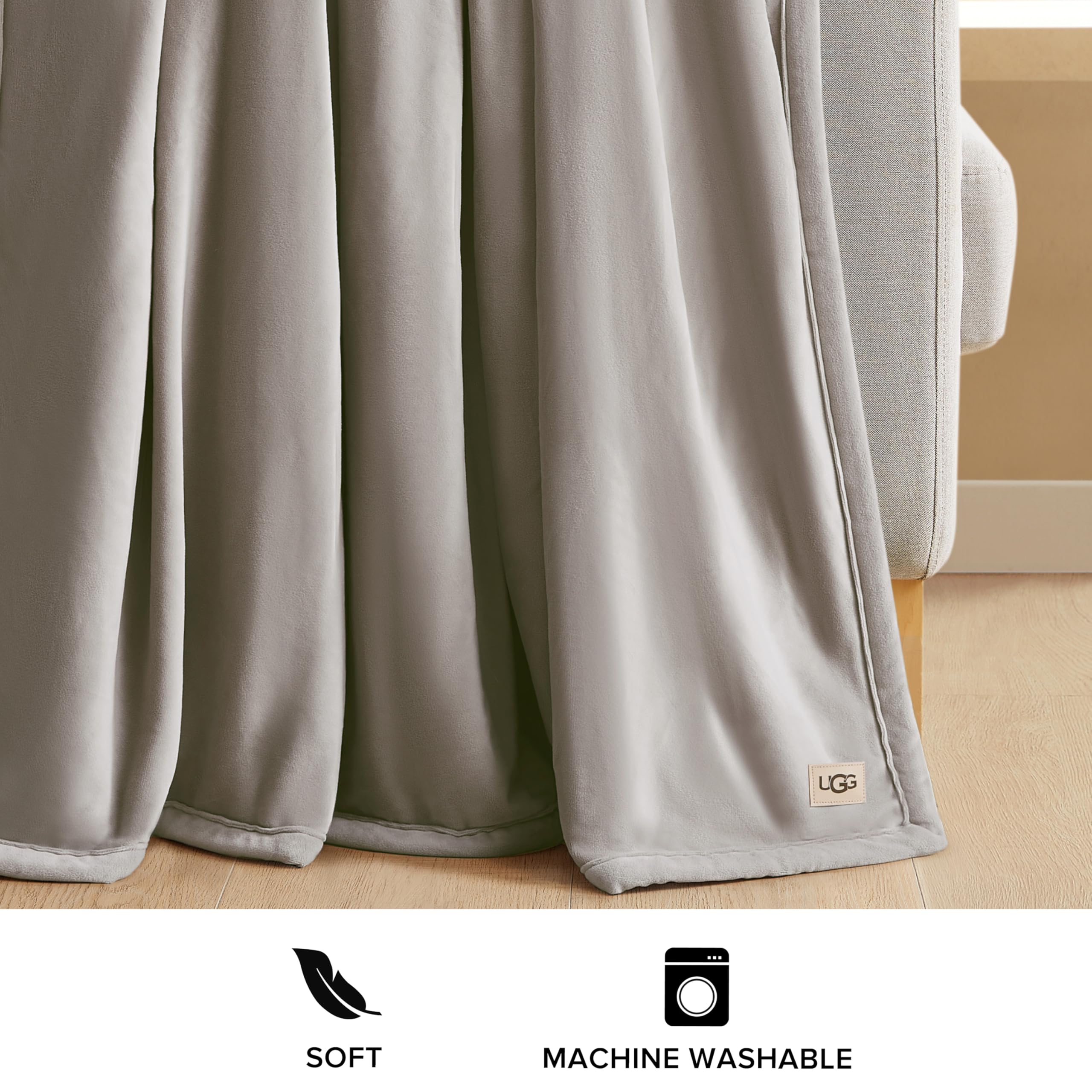 Foto 6 pulgar | Manta de Forro Polar Ultrasuave UGG Bliss Fluffy Lofty 50 X 70 Pulgadas - Venta Internacional